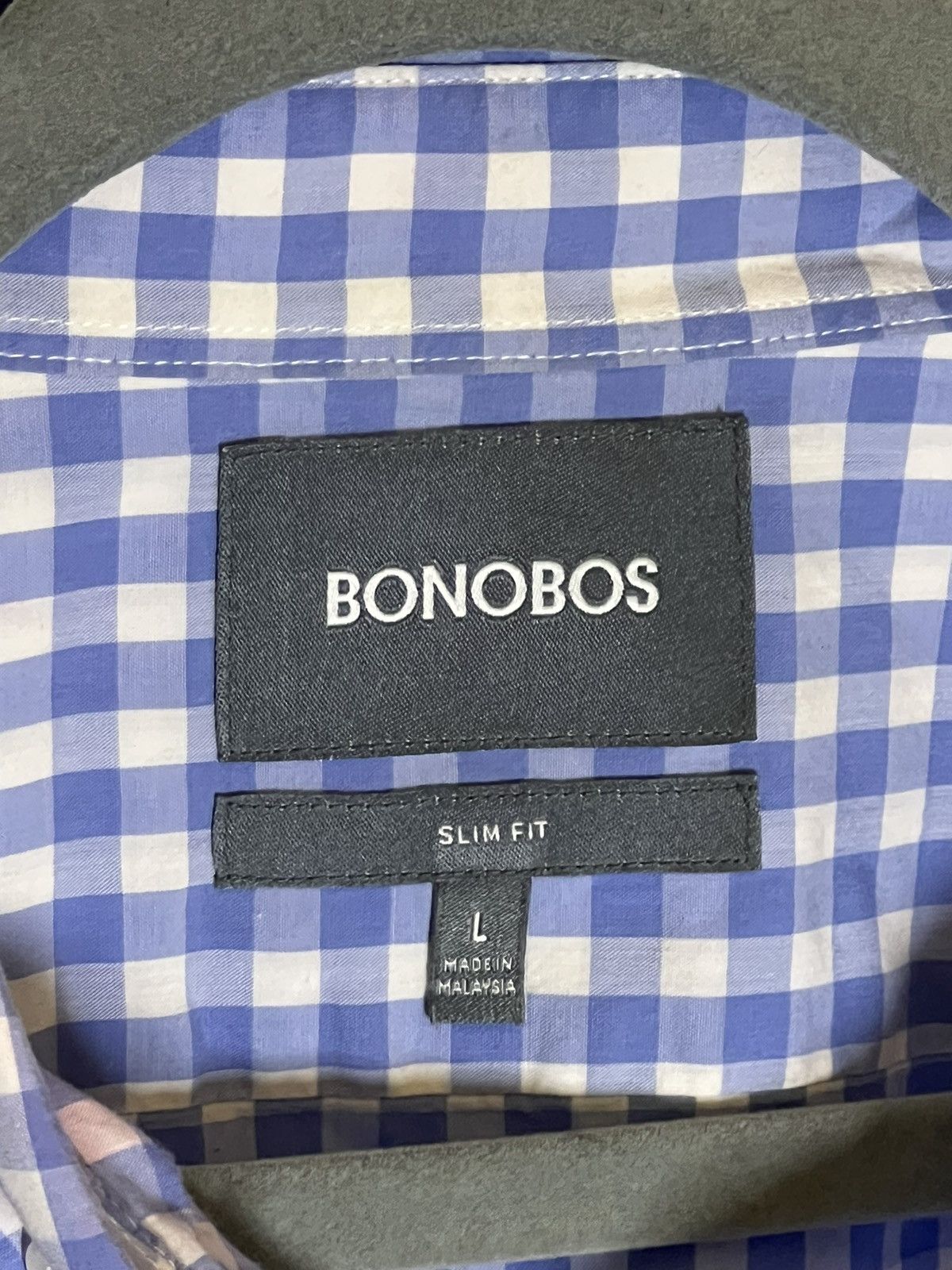 Bonobos Plaid Slim Fit Button Up Size US L / EU 52-54 / 3 - 3 Thumbnail