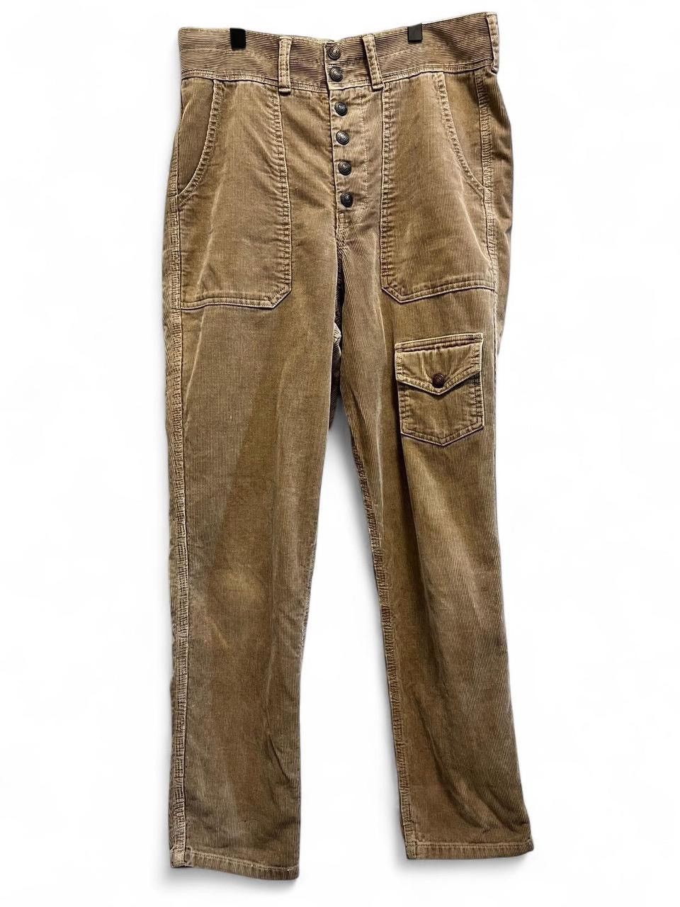 Kapital Front Pocket Corduroy Cargo Pants Tan Size 1 Size US 29 - 1 Thumbnail