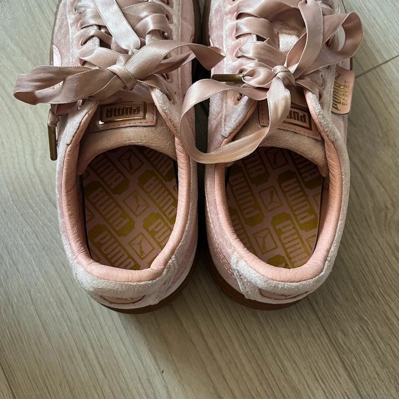 Puma Puma Suede Platform Pink Skateboarding Shoes Size US 6.5 / IT 36.5 - 5 Thumbnail