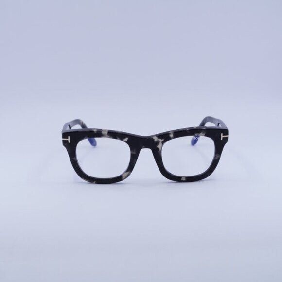Tom Ford Tom Ford FT5872-B 005 Eyeglasses Black Havana 48mm Square Size ONE SIZE - 2 Thumbnail
