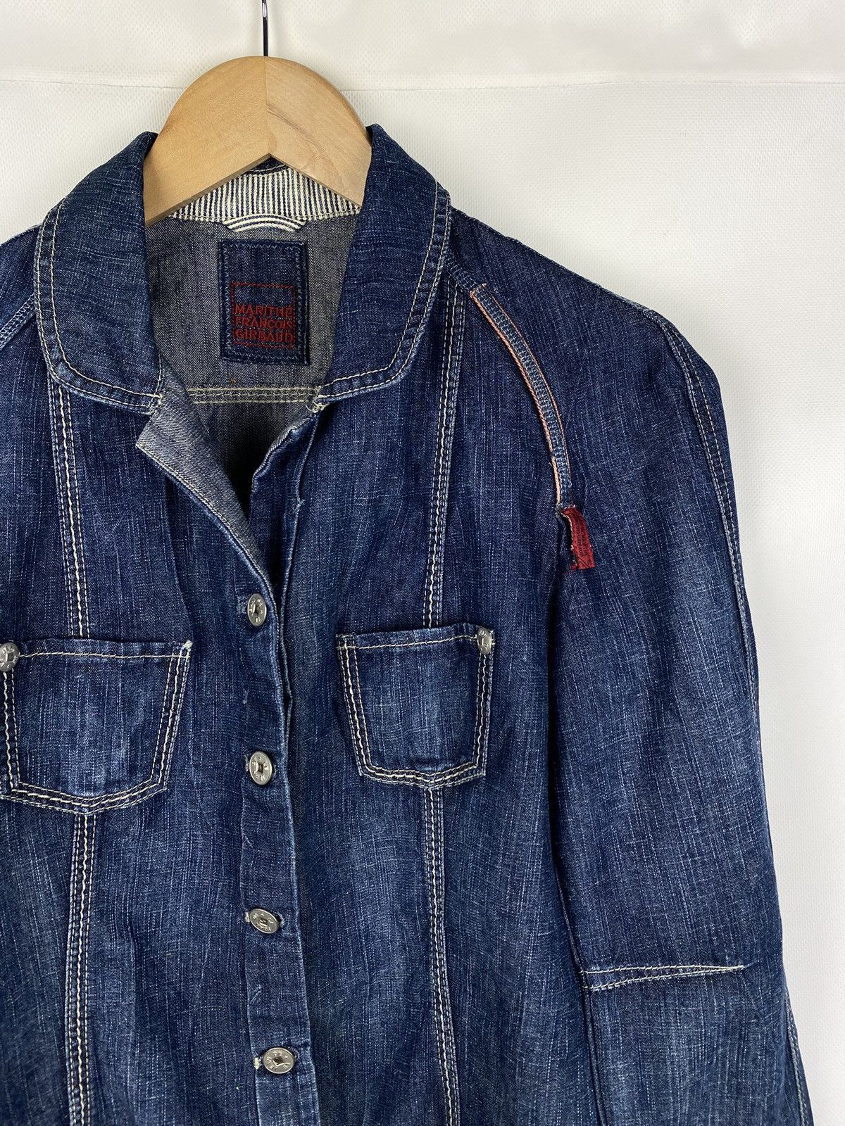 Marithe + Francois Girbaud Marithe Francois Girbaud ladies avant-garde denim jacket Size M / US 6-8 / IT 42-44 - 5 Thumbnail