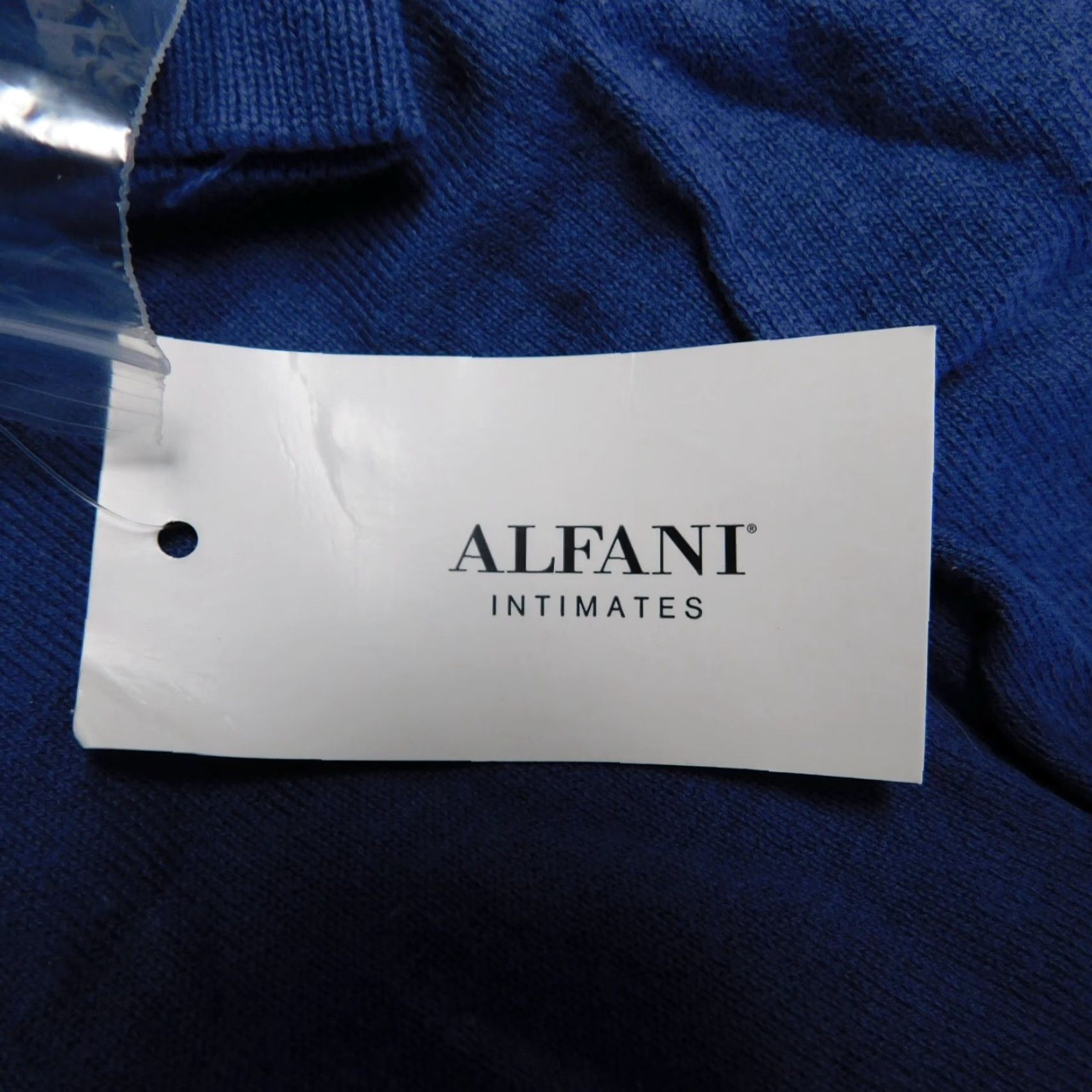 Alfani Alfani Cardigan Shirt Women V-Neck Button Knit Cotton Blue Large L Contemporary Casual Long Sleeve Size L / US 10 / IT 46 - 5 Thumbnail