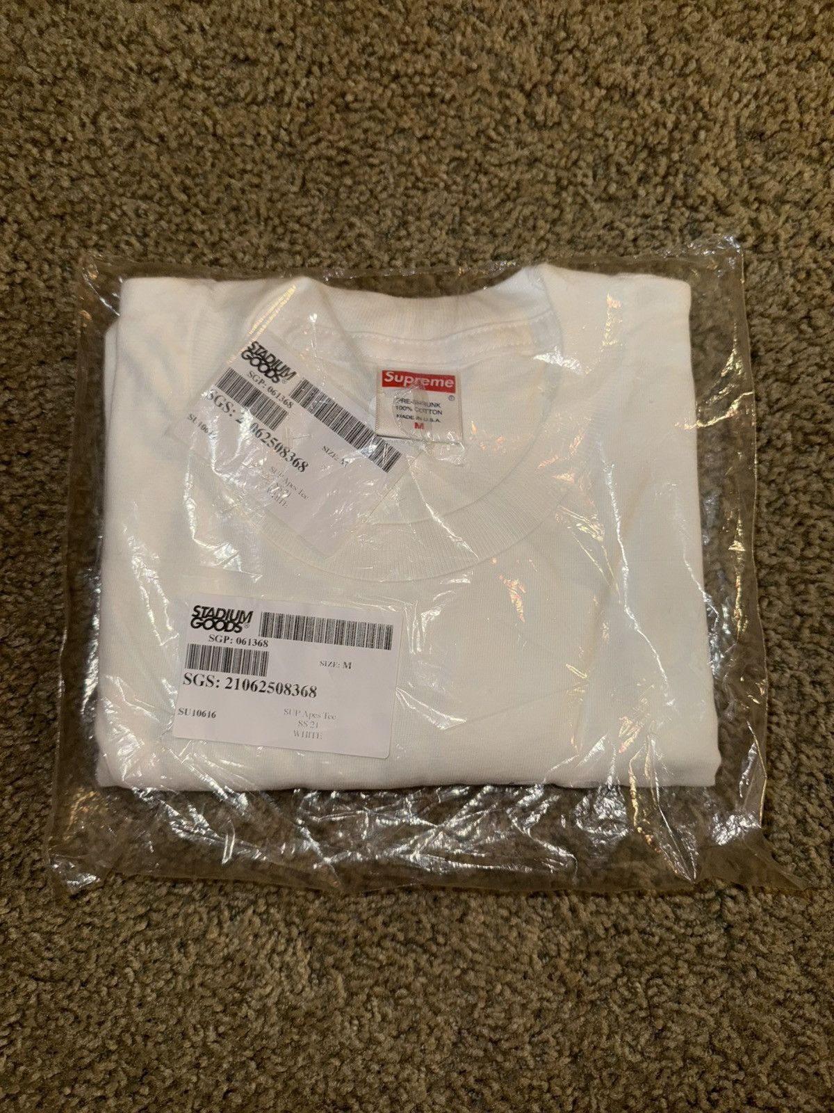 Supreme Supreme Apes Tee White Size Medium SS21 DS Size US M / EU 48-50 / 2 - 2 Thumbnail