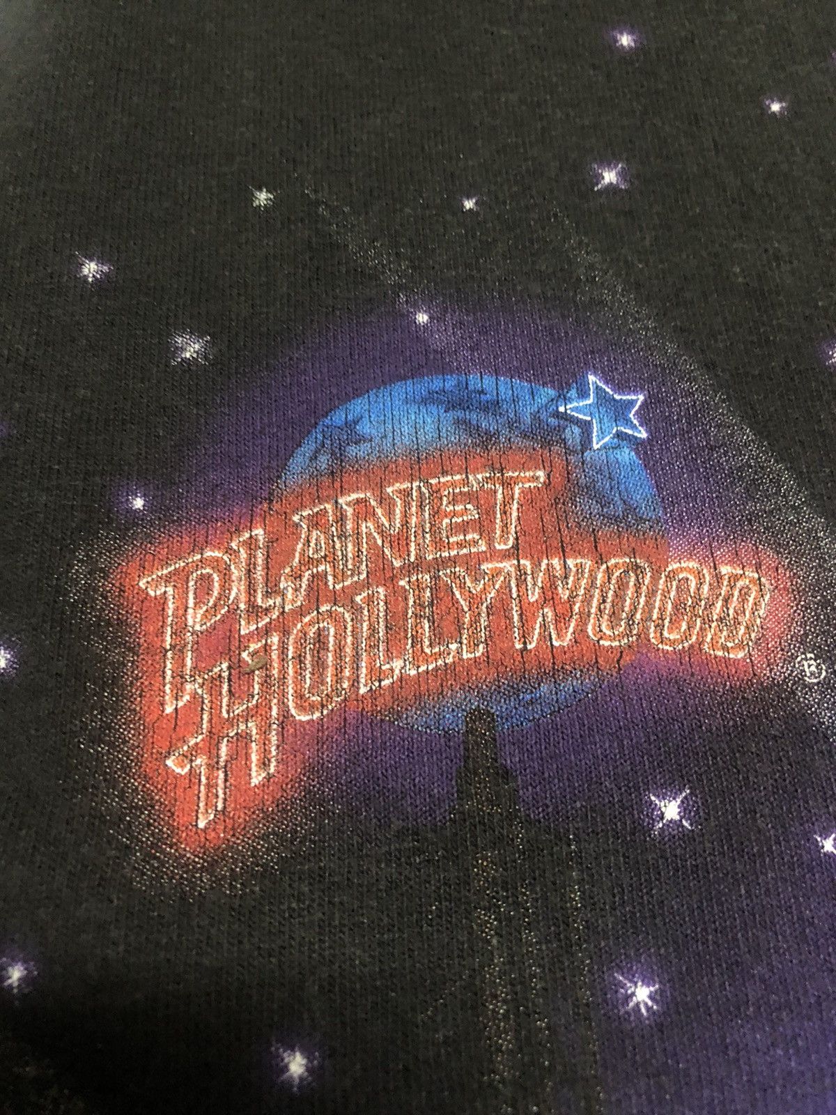 Vintage Vintage 90s Sunfaded Planet Hollywood Walt Disney Tee Size US XXL / EU 58 / 5 - 6 Thumbnail