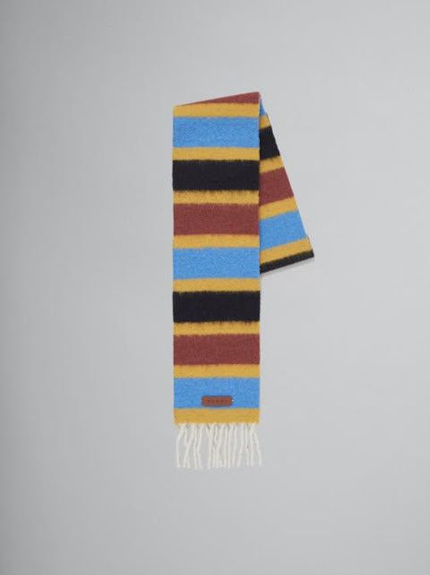 Marni o1w1db11024 Size: OS / Striped Brushed Alpaca Scarf Size ONE SIZE - 1 Preview