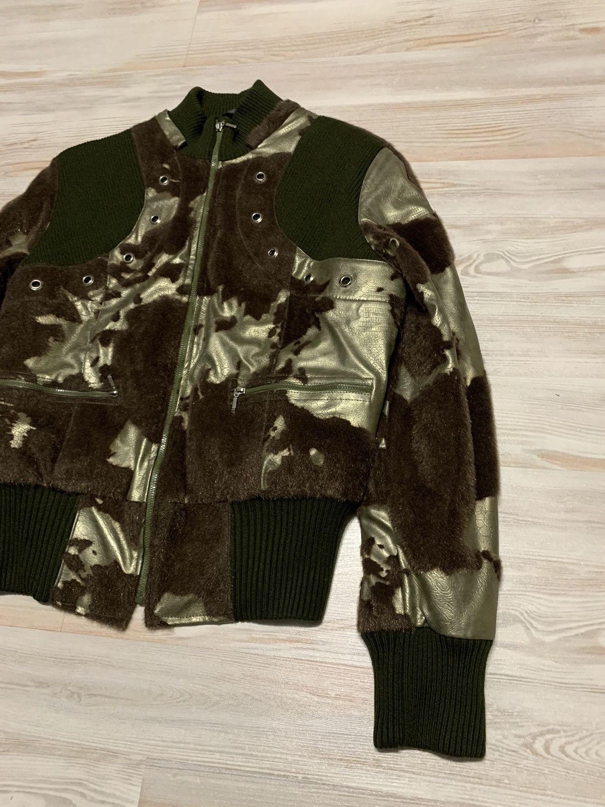 If Six Was Nine × Vintage Avantgarde bomber jacket with mini fur Size M / US 6-8 / IT 42-44 - 3 Thumbnail