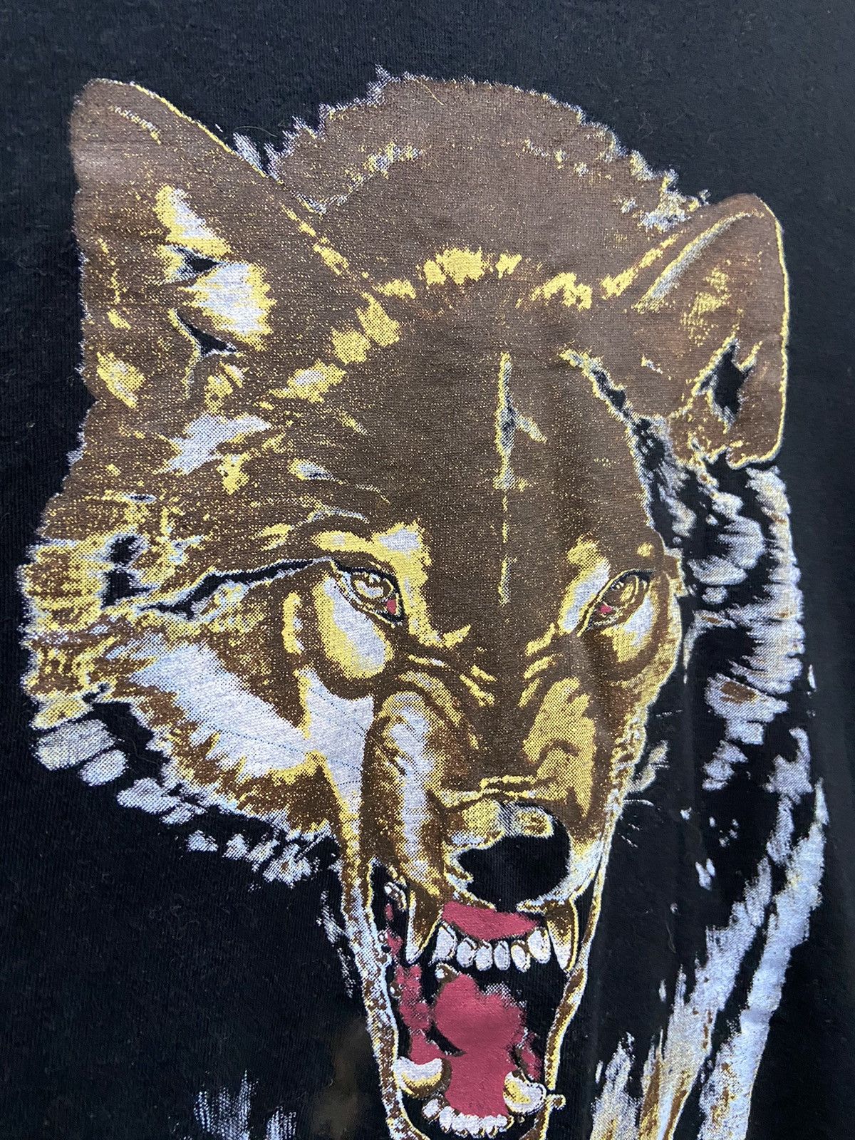 Vintage VINTAGE ZOWIE ANIMAL DOG WOLF PRINT TEE SHIRT Size US L / EU 52-54 / 3 - 5 Thumbnail