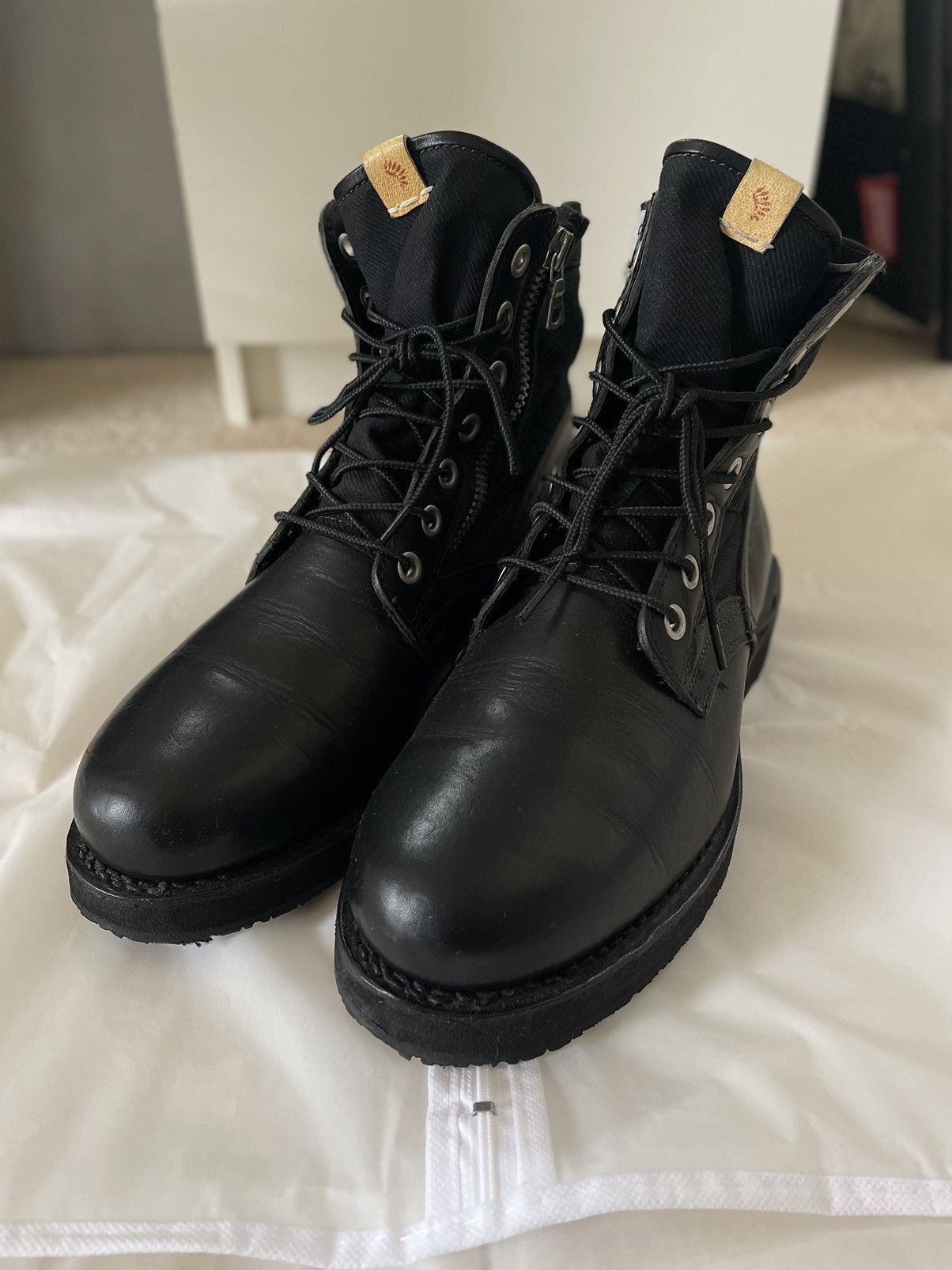 Visvim Visvim AW15 - 7 Hole Folk Boots - Black - size 10-10.5 Size US 10 / EU 43 - 4 Thumbnail