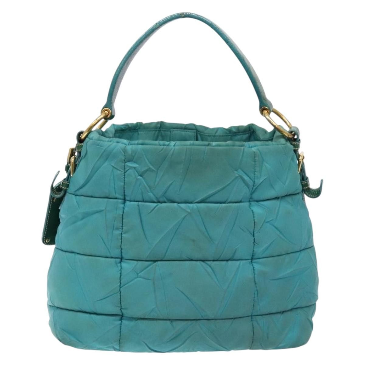 Prada PRADA Shoulder Bag Nylon Blue Gold Size ONE SIZE - 3 Thumbnail