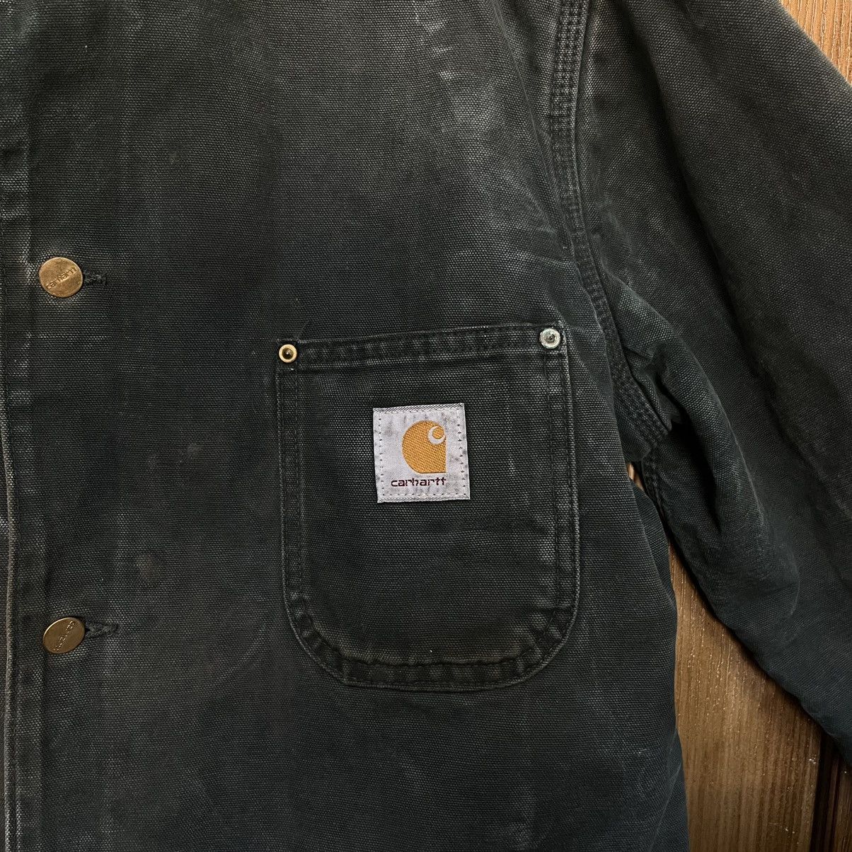 Carhartt Vintage 90s Carhartt Blanket Lined Chore Jacket Faded Size US M / EU 48-50 / 2 - 7 Thumbnail