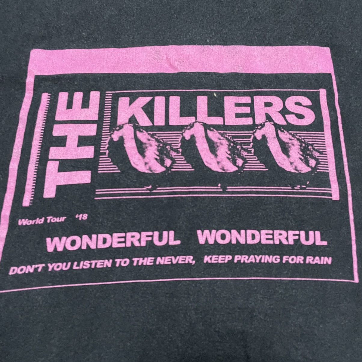 Vintage Vintage Y2K The Killers Graphic Tee Faded Black Rave Grail S Size US S / EU 44-46 / 1 - 5 Thumbnail