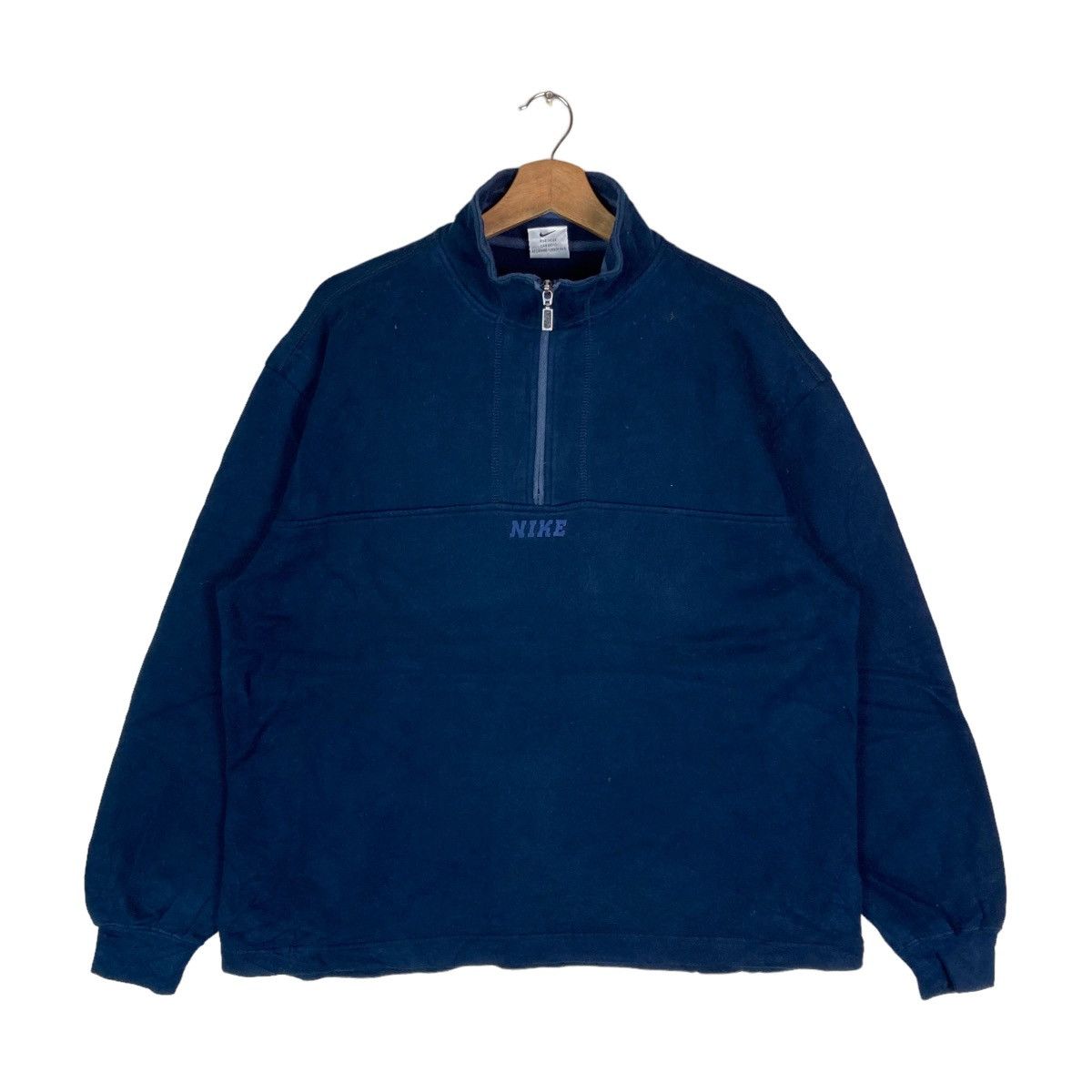 Nike Nike BOX Logo Quarter Zip Pullover Jumper Sweatshirt Size US M / EU 48-50 / 2 - 1 Thumbnail