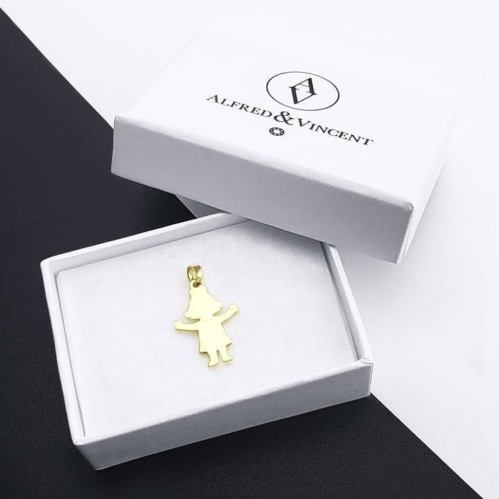 Other It's A Baby Girl Pendant in 3Tone 14k Yellow White Rose Gold Size ONE SIZE - 2 Thumbnail