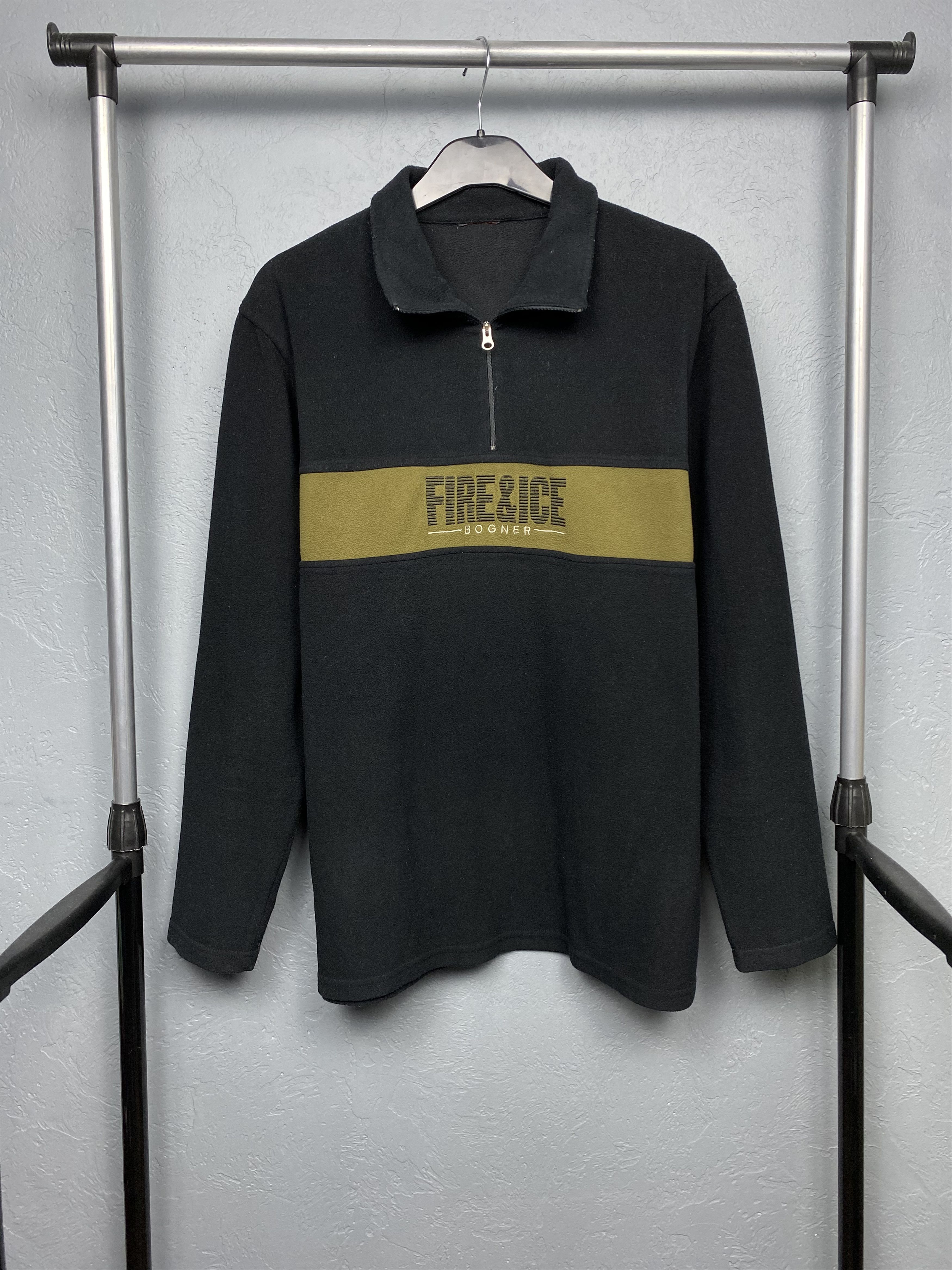 Bogner × Vintage Bogner Fire & Ice Vintage Mens 1\4 Quarter Zip Fleece Jacket Size US XL / EU 56 / 4 - 1 Thumbnail