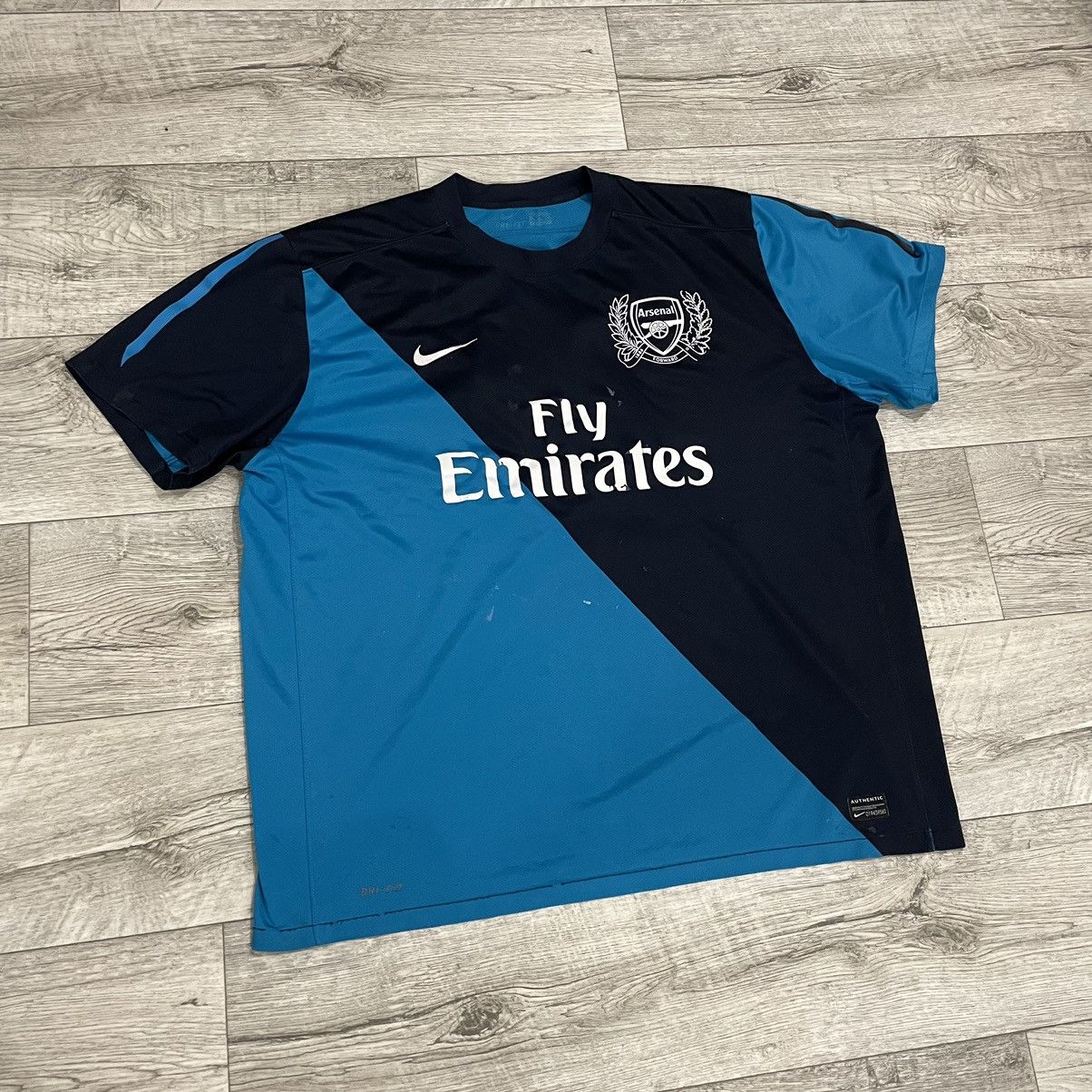 Nike Soccer Jersey Streetwear Nike 13 Arsenal Fly Emirates polo tee football jersey geeves Grailed