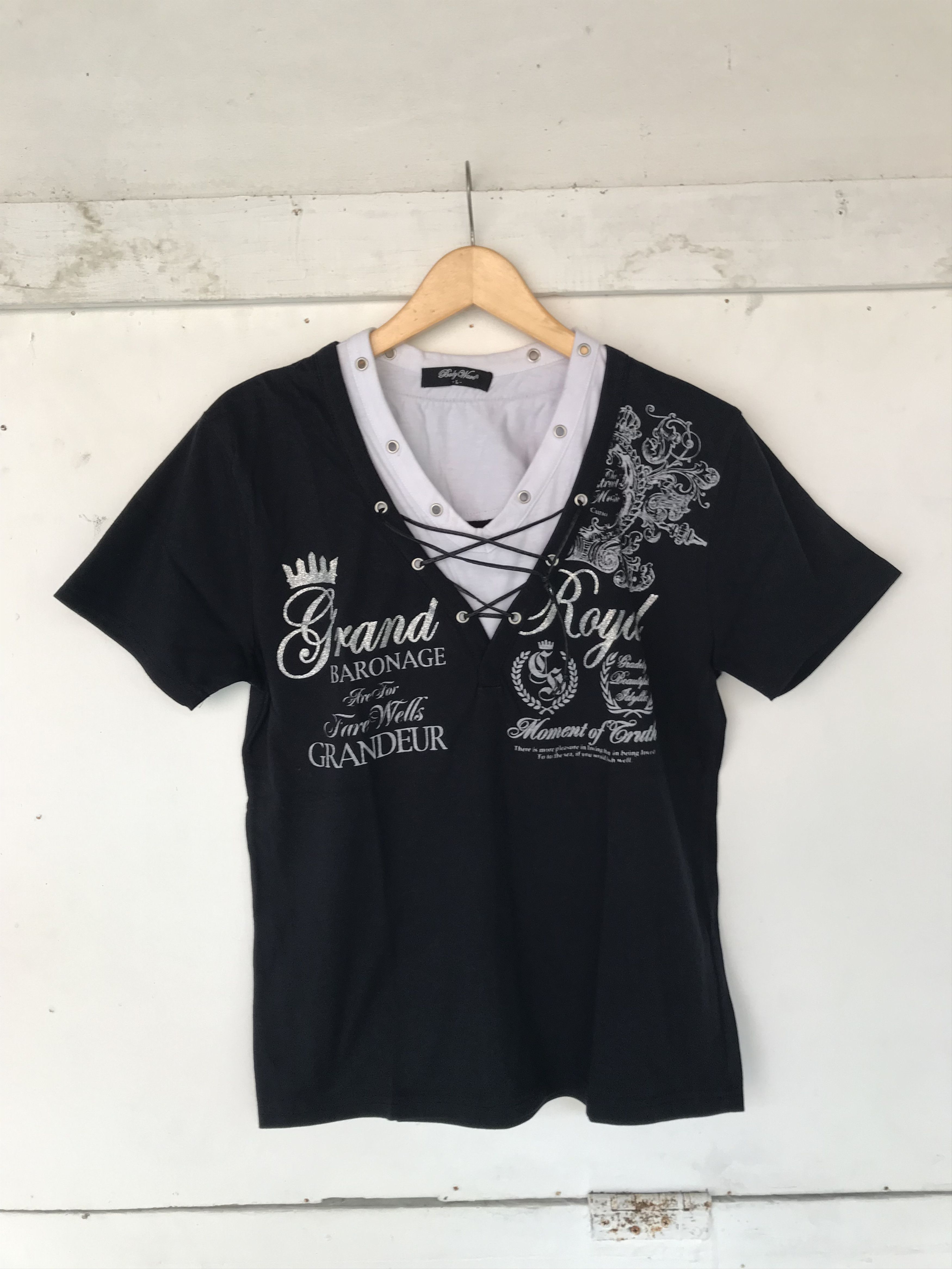 If Six Was Nine Y2K Body Wave Laces Up Tshirt Size US S / EU 44-46 / 1 - 1 Thumbnail