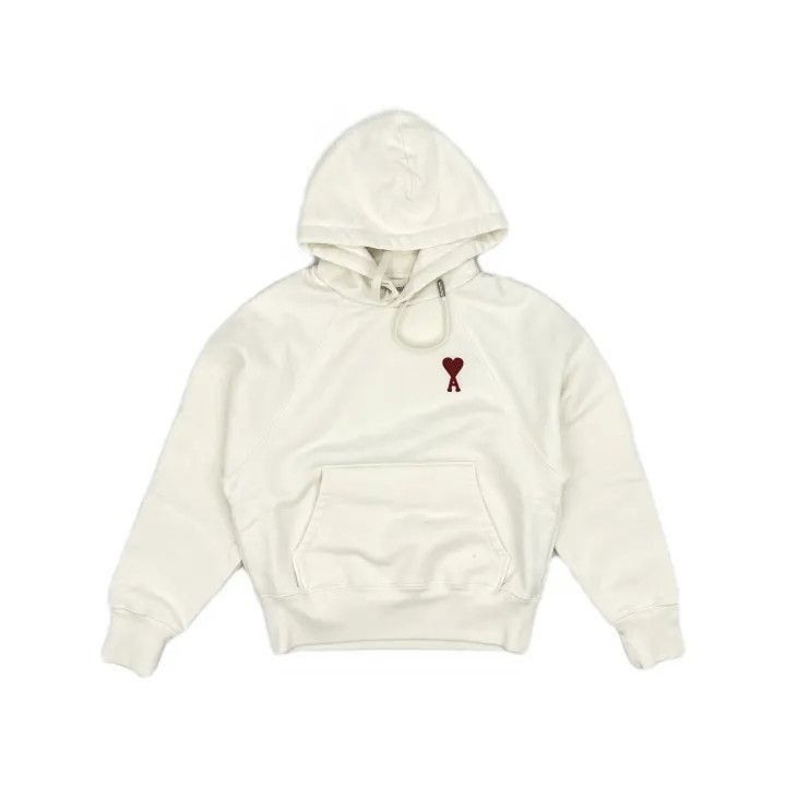 AMI AMIPARIS Red Heart Hoodie for Casual Wear -2507 Size US XS / EU 42 / 0 - 2 Thumbnail