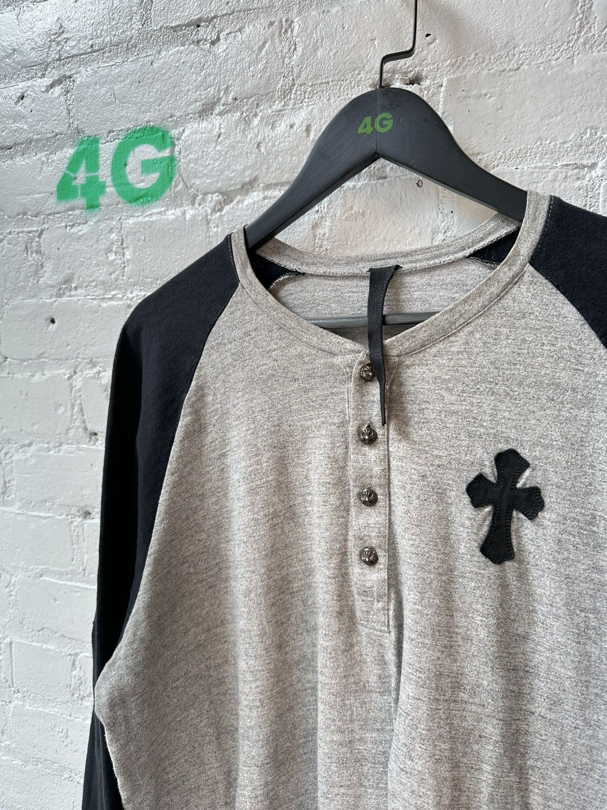 Chrome Hearts CHROME HEARTS LONG SLEEVE PATCH SHIRT Size US XXL / EU 58 / 5 - 2 Thumbnail