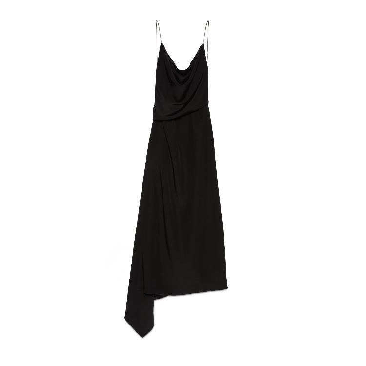 Gucci o1la5ras0526 Silk Maxi Dress in Black Size S / US 4 / IT 40 - 1 Thumbnail