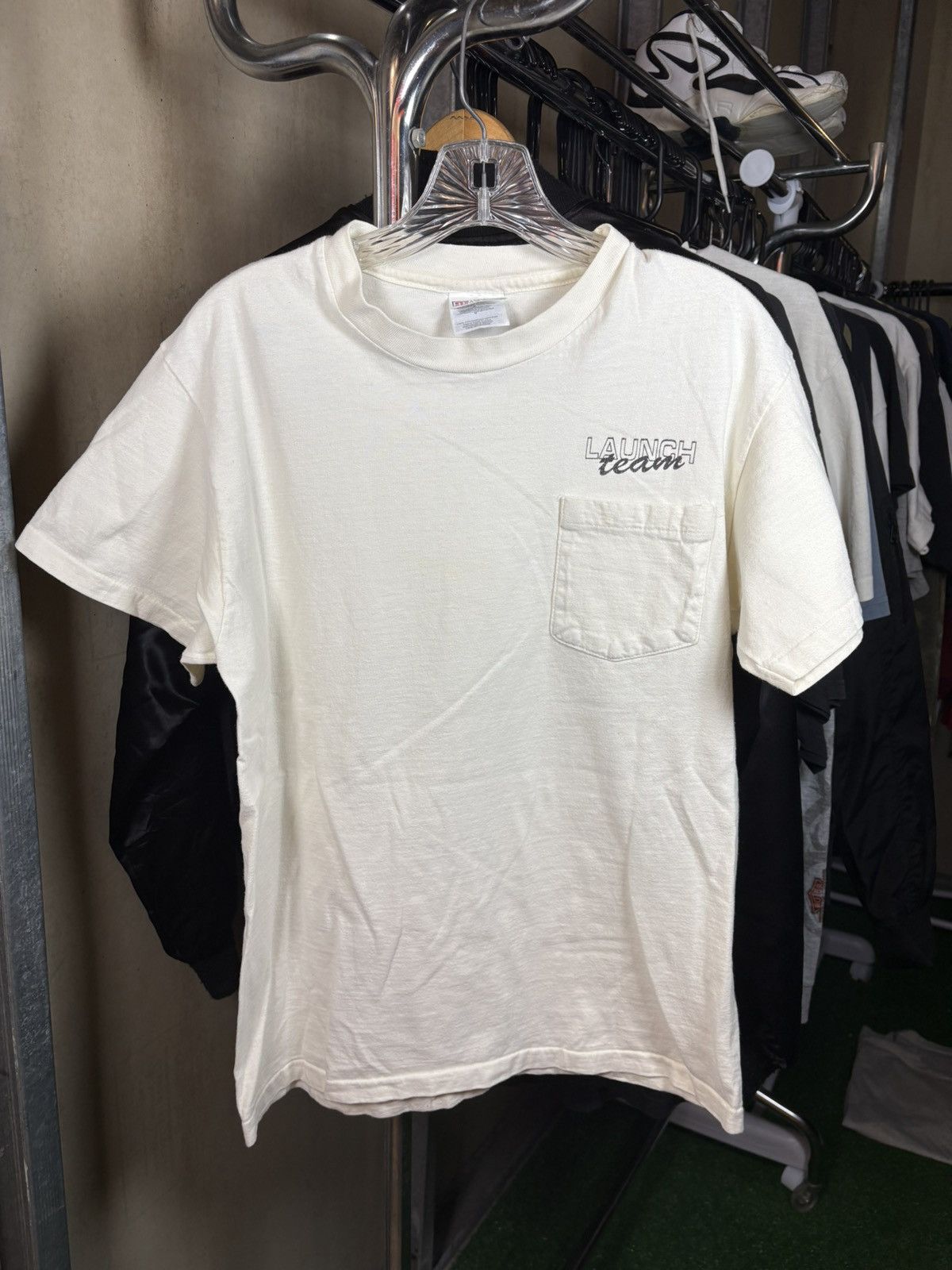 NASA × Vintage Vintage 1990’s Florida Launch Team T-shirt with front pocket Size US M / EU 48-50 / 2 - 2 Thumbnail