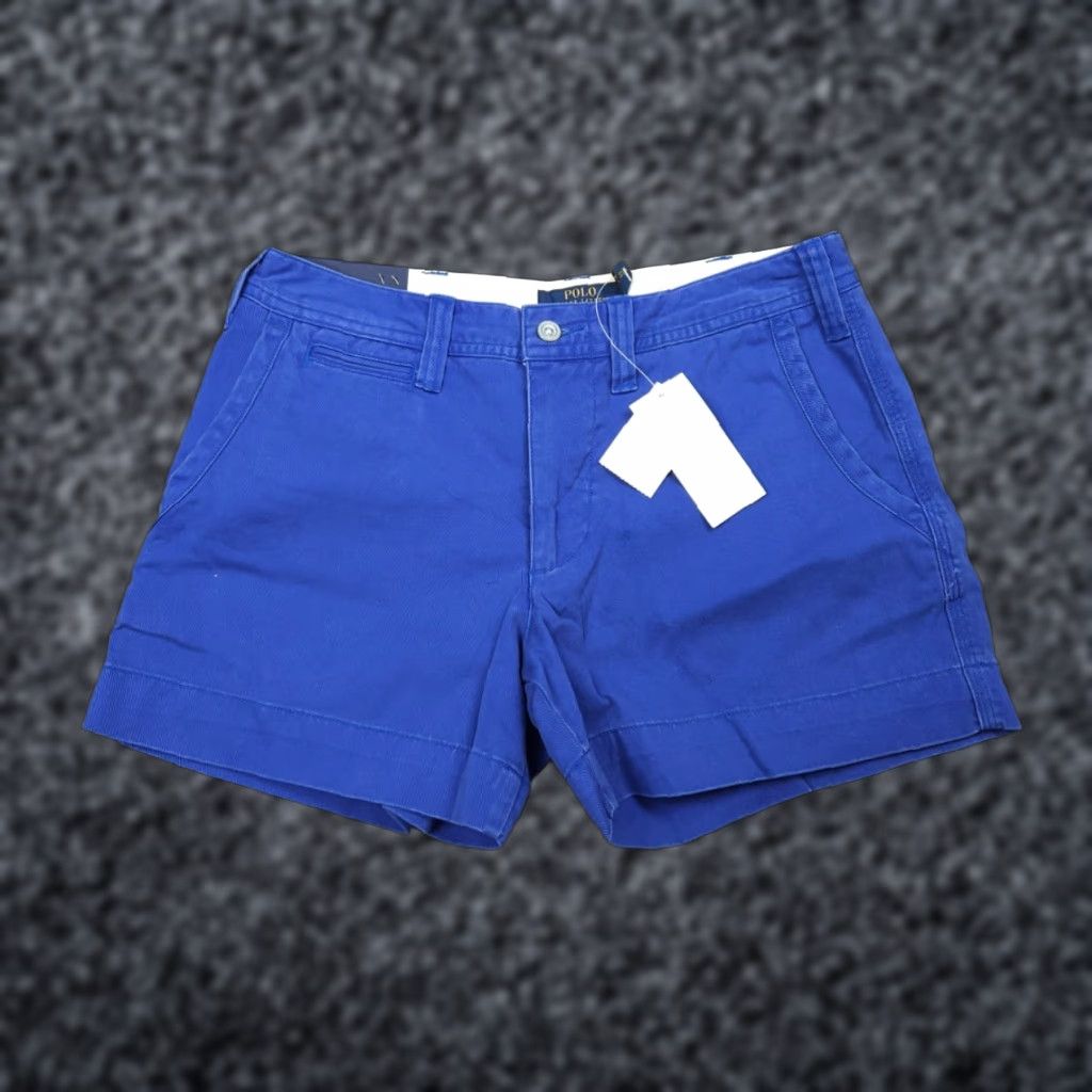 Polo Ralph Lauren Shorts Women's 4 Royal Blue 100% Cotton Twill 4