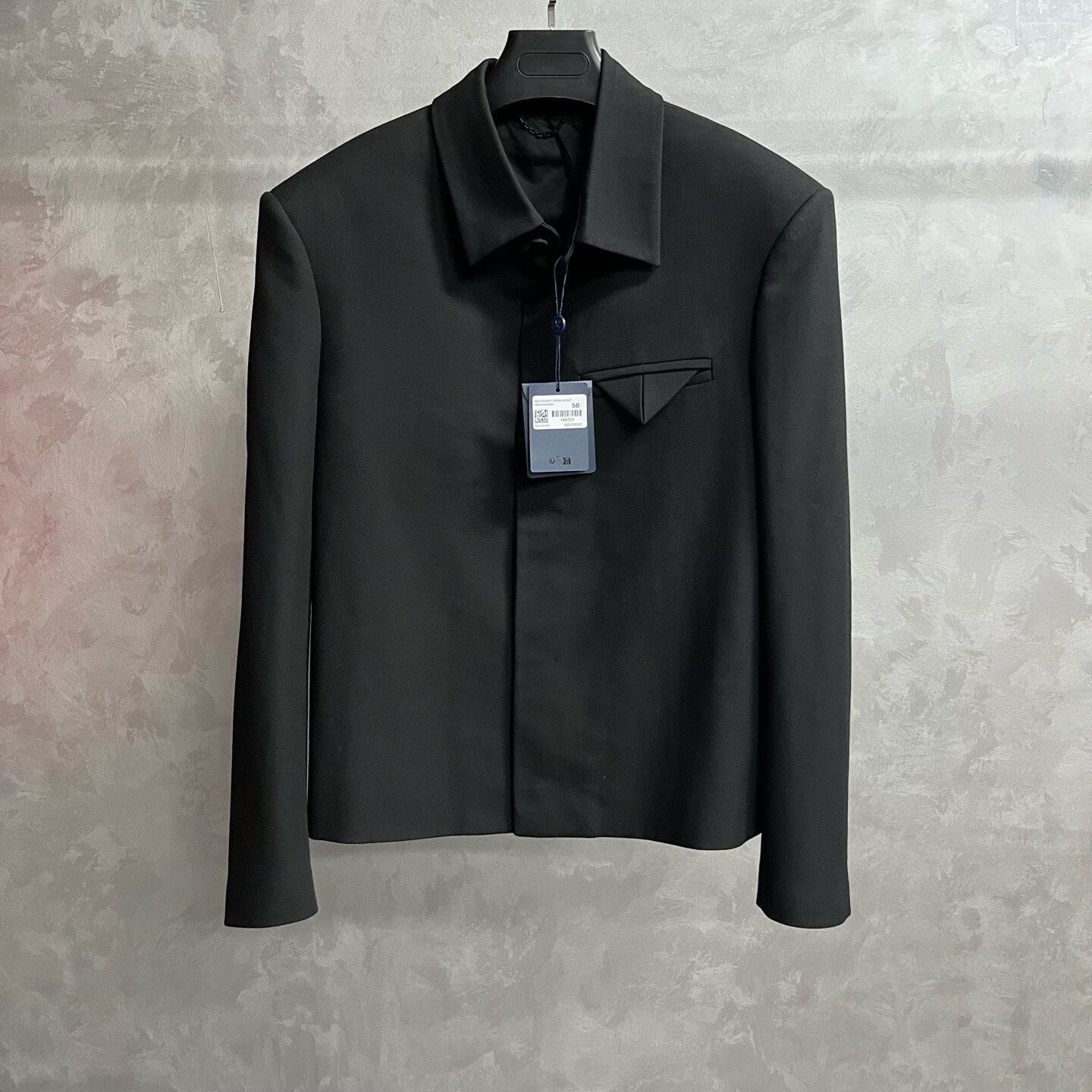 Louis Vuitton Louis Vuitton Black Wool Logo Jacket Size US M / EU 48-50 / 2 - 1 Thumbnail
