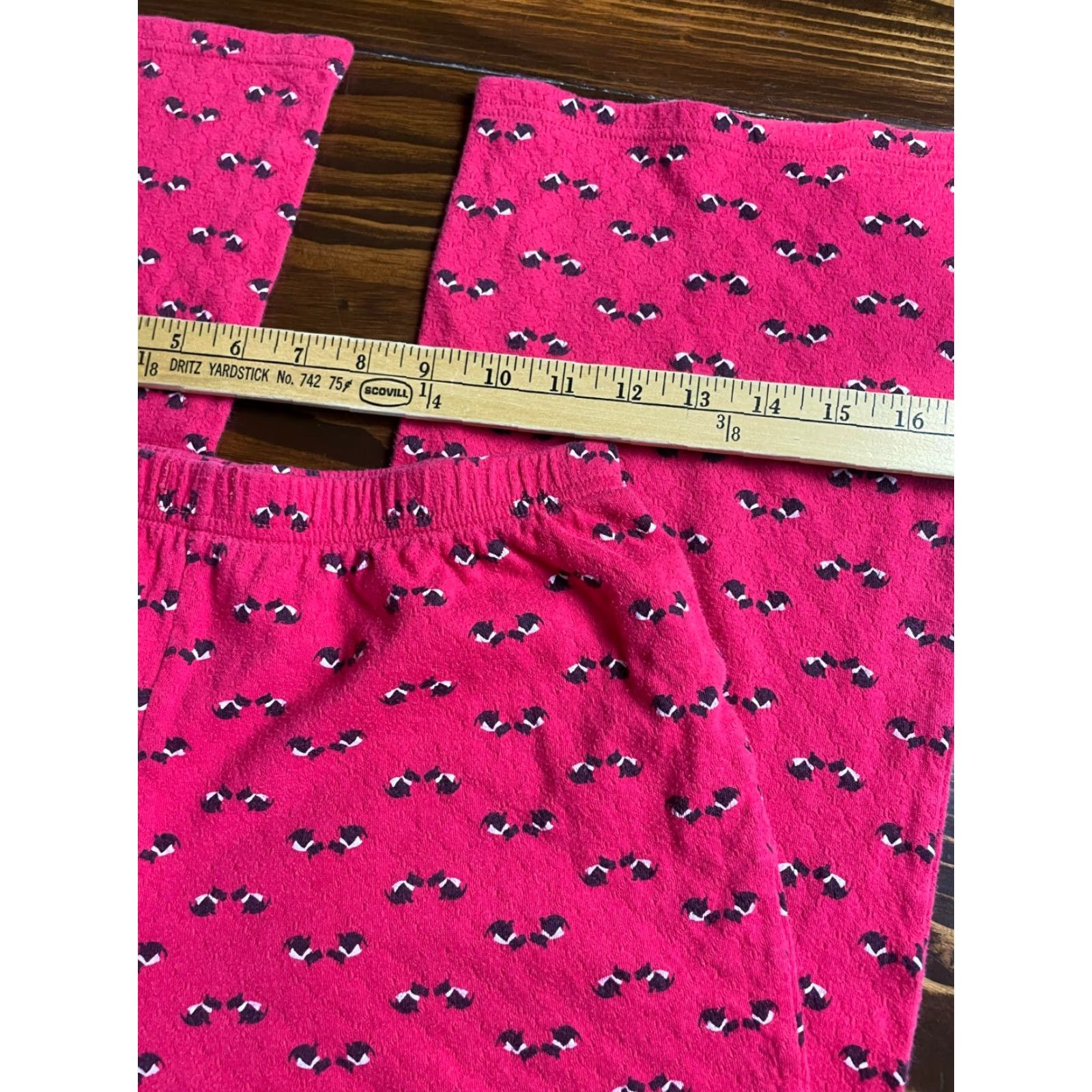 Croft & Barrow Croft & Barrow Pajama Pants Womens XS Red Animal Print Dog Cropped Size 26" / US 2 / IT 38 - 4 Thumbnail