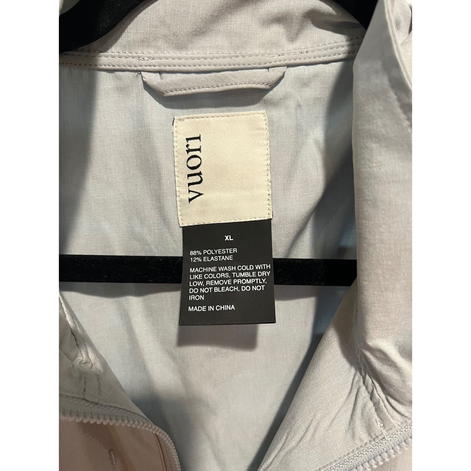 Vuori Vuori Mens Venture Track Jacket Light Gray Full Zip Lightwei Size US XL / EU 56 / 4 - 9 Thumbnail