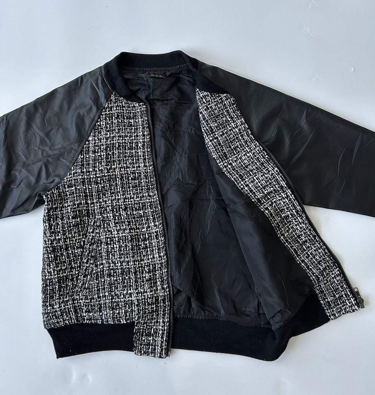 Japanese Brand FAUX LEATHER BOMBER JACKET Size XS / US 0-2 / IT 36-38 - 7 Thumbnail