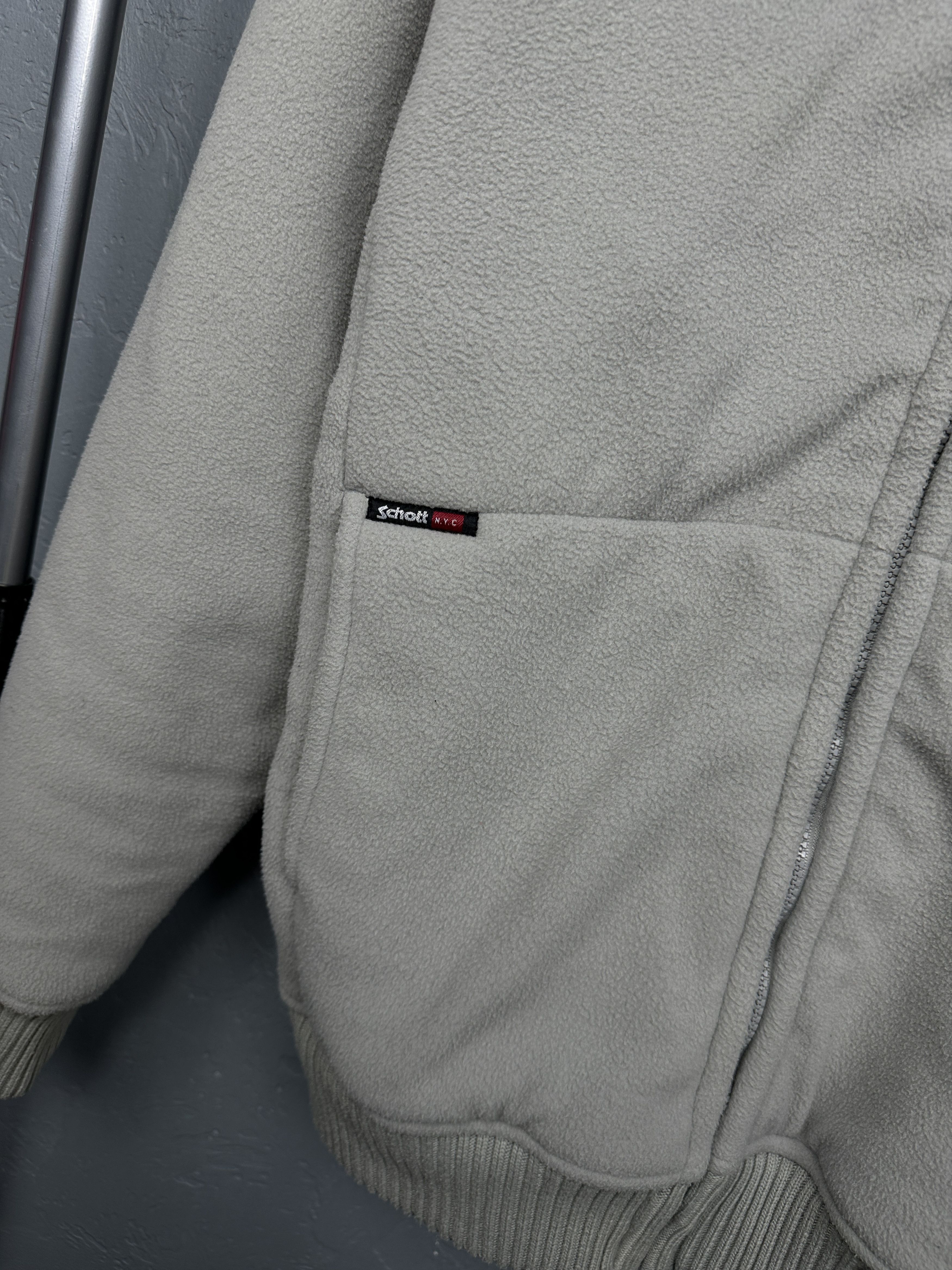 Schott Schott Vintage Mens Sherpa Fleece Jacket Size US XL / EU 56 / 4 - 3 Thumbnail