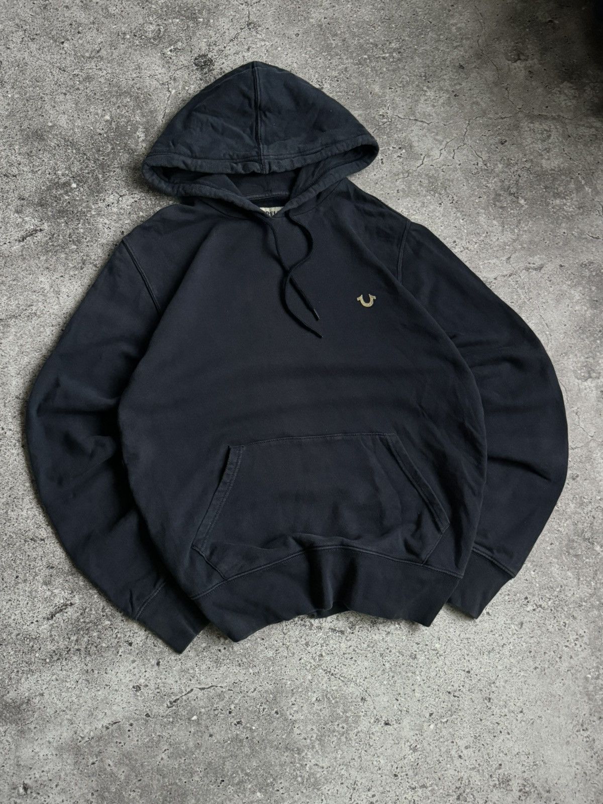 True Religion × Vintage Vintage True Religion oversized Y2K faded washed hoodie Size US S / EU 44-46 / 1 - 5 Thumbnail
