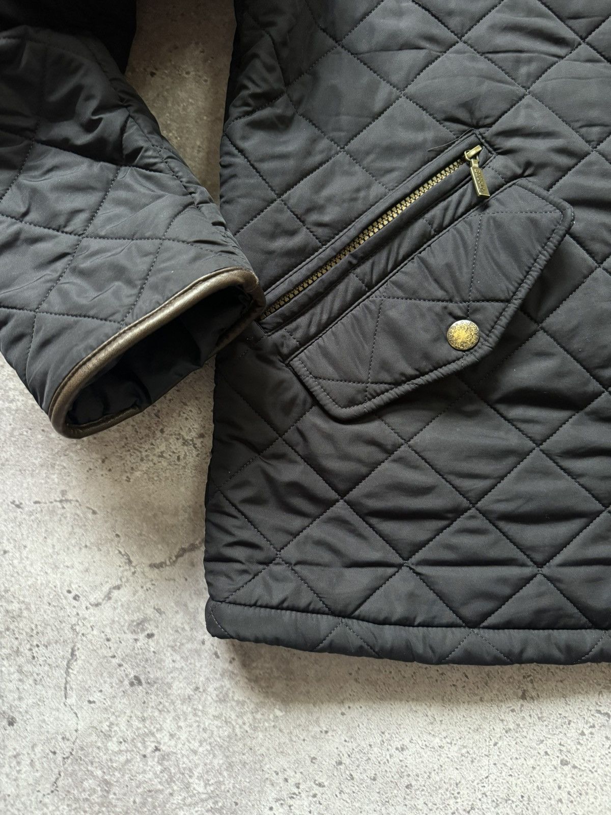 Barbour Barbour Powell Quilt Black Jacket Men’s Medium Size US XXL / EU 58 / 5 - 2 Thumbnail