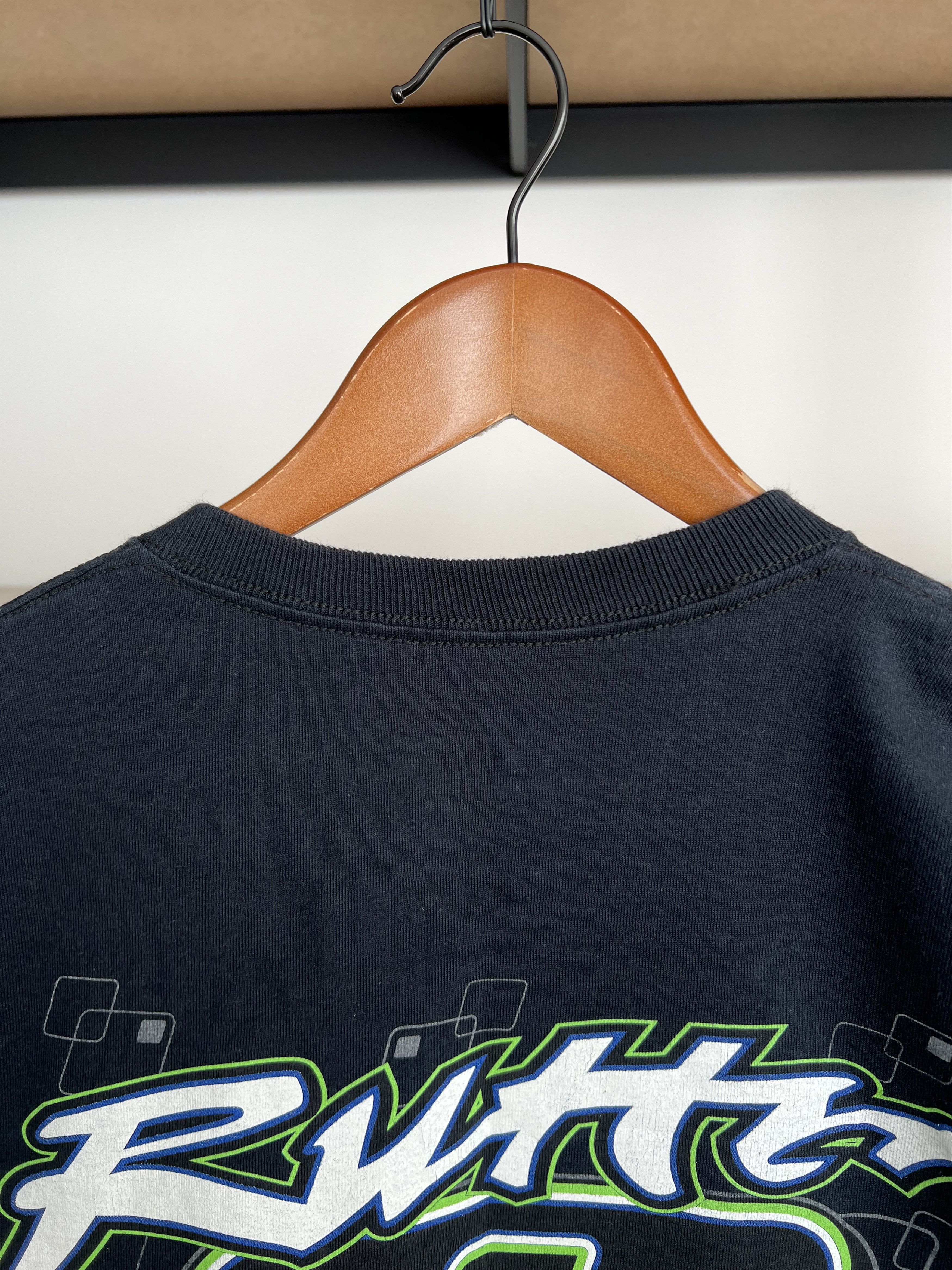 Vintage Vintage 2000s Kawasaki Dunlop Bike Moto Racing T-shirt Size US M / EU 48-50 / 2 - 12 Thumbnail