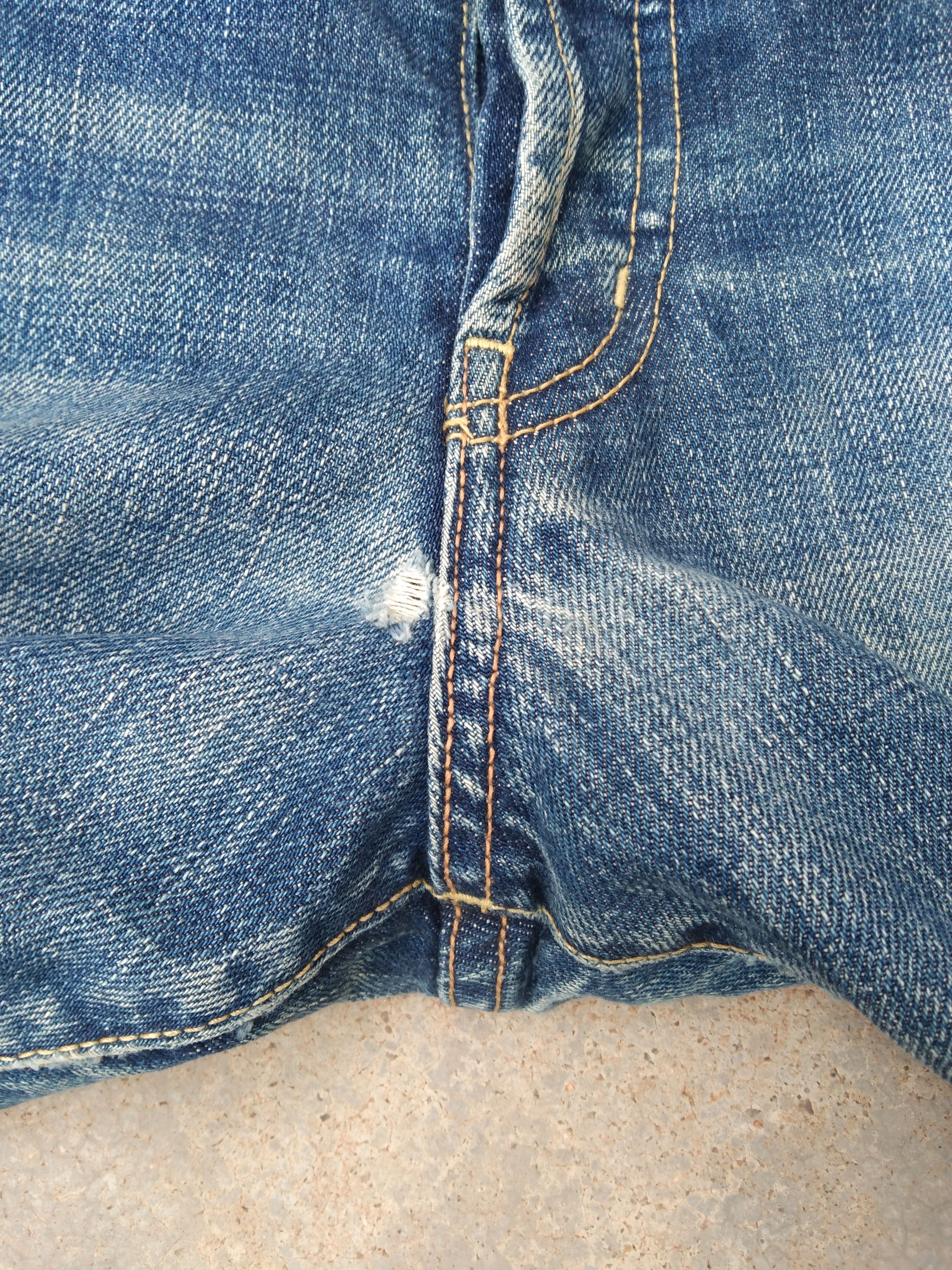 Japanese Brand Vintage Redline Journal Standard Rusty Wash Selvedge Jeans Size US 32 / EU 48 - 6 Thumbnail