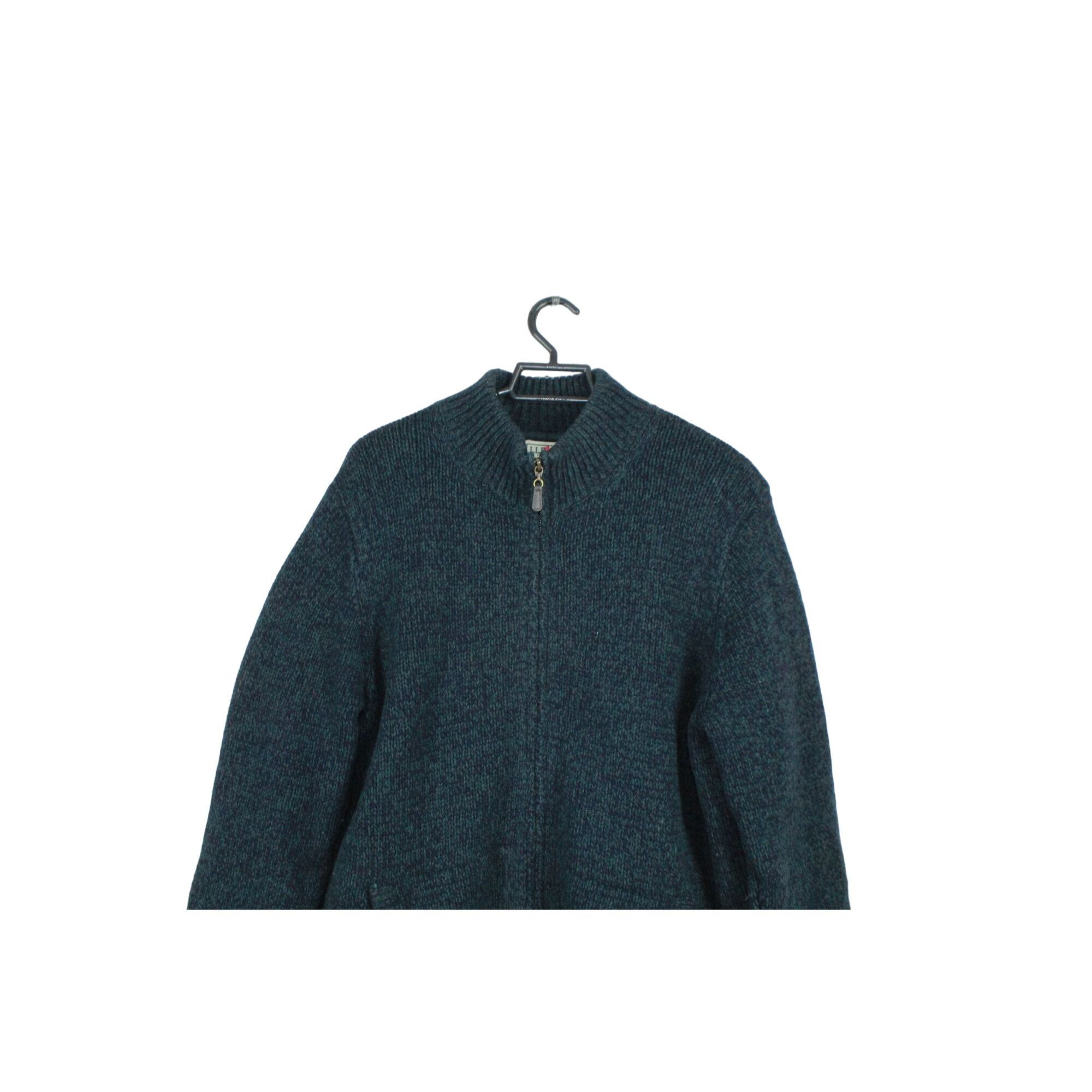 L.L. Bean LL Bean Men's Ragg Wool Knit Full-Zip Flannel-Lined Sweater Size US M / EU 48-50 / 2 - 3 Thumbnail