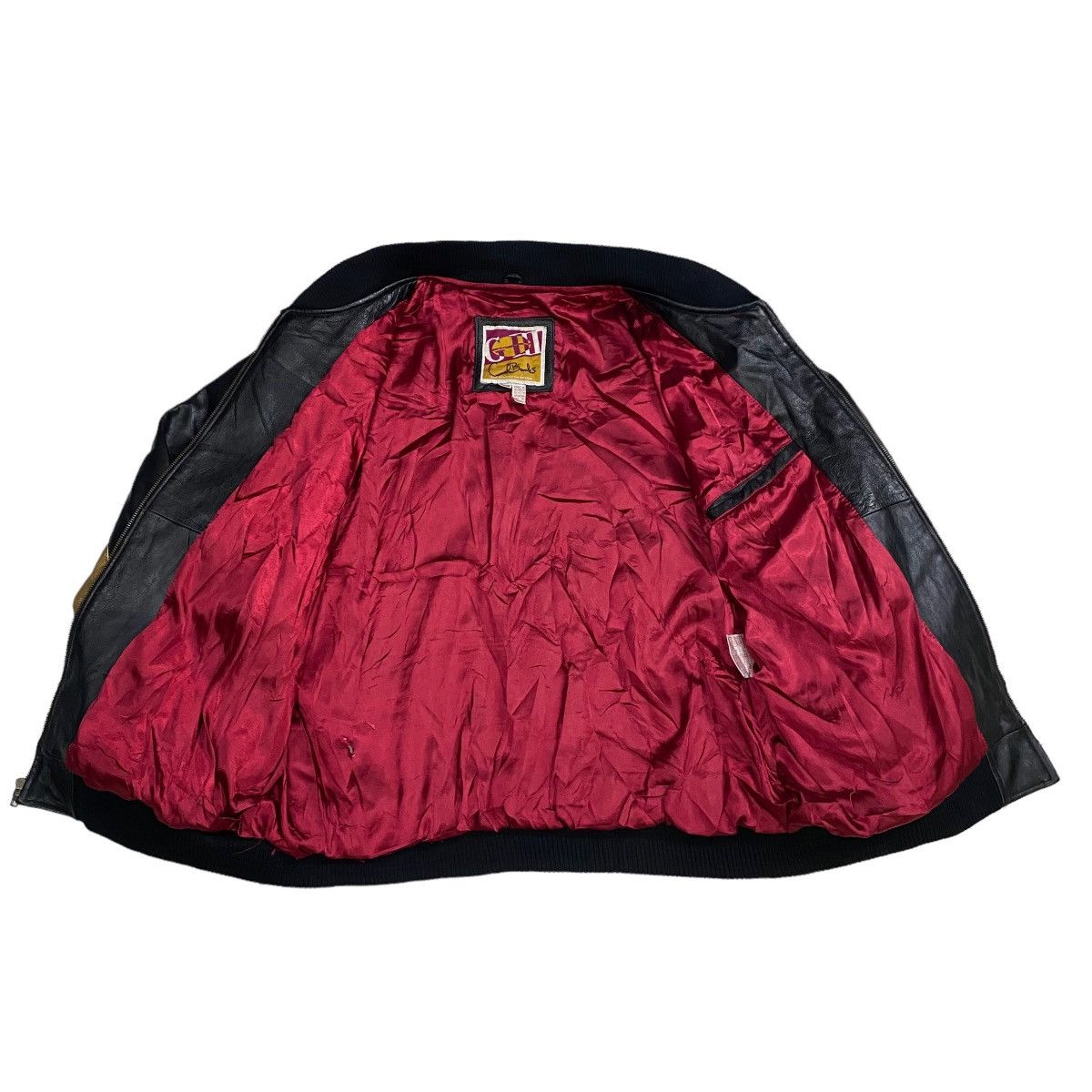 NFL Vintage SF 49ers NFL Leather Bomber Varsity Jacket Size US XL / EU 56 / 4 - 8 Thumbnail