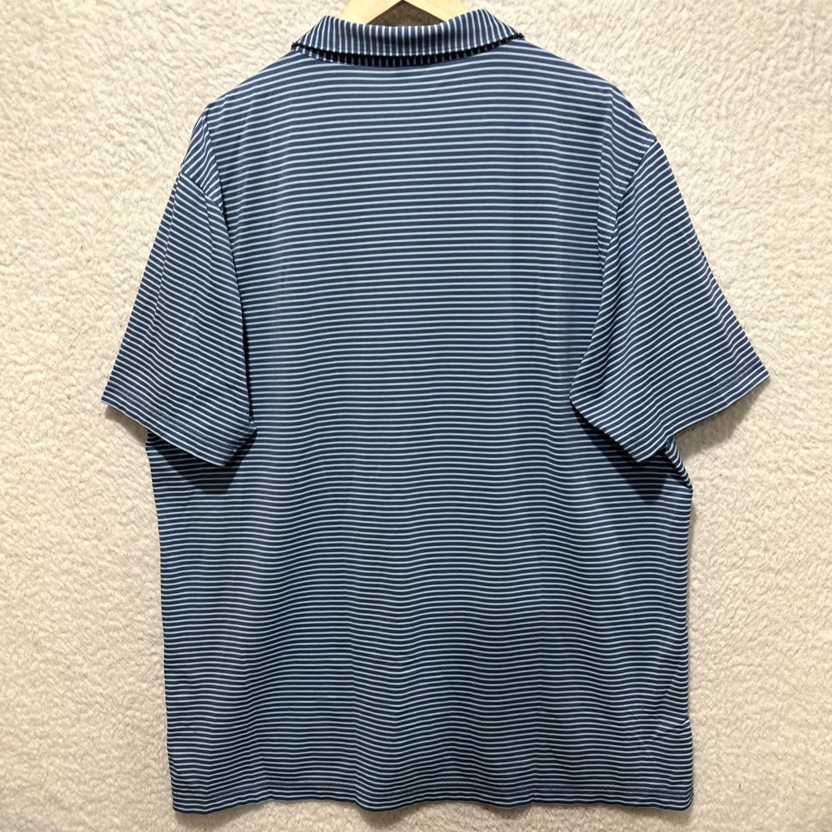 Peter Millar Peter Millar Summer Comfort Golf Polo Shirt Men's XL Embroidered IHG 1914 Blue Striped Polo Shirt Size US XL / EU 56 / 4 - 2 Thumbnail