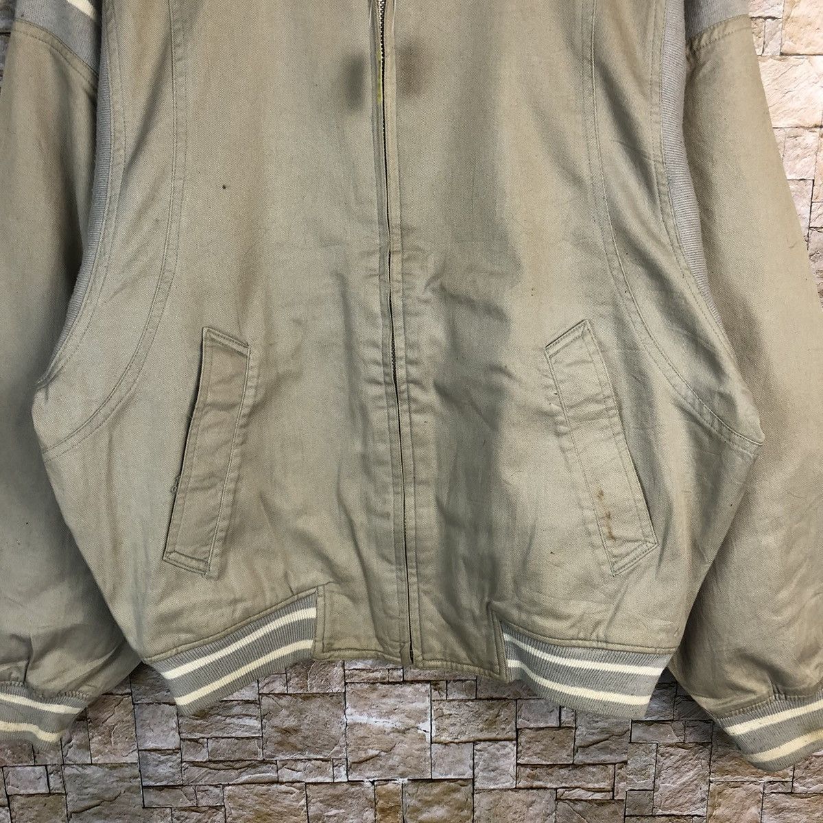 Japanese Brand Gulk Brown Bombers varsity Jacket #A382 Size US M / EU 48-50 / 2 - 6 Thumbnail