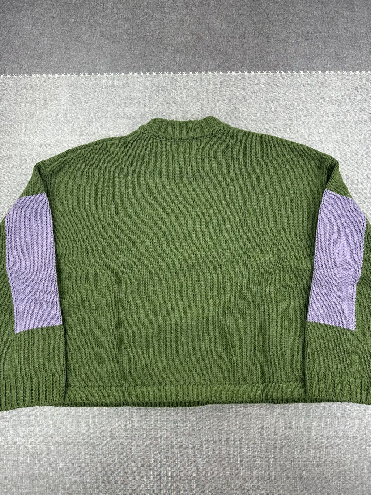 Martine Rose Martine Rose Green Wool Knit Logo Sweater XS Graphic Logo Size US XS / EU 42 / 0 - 13 Thumbnail