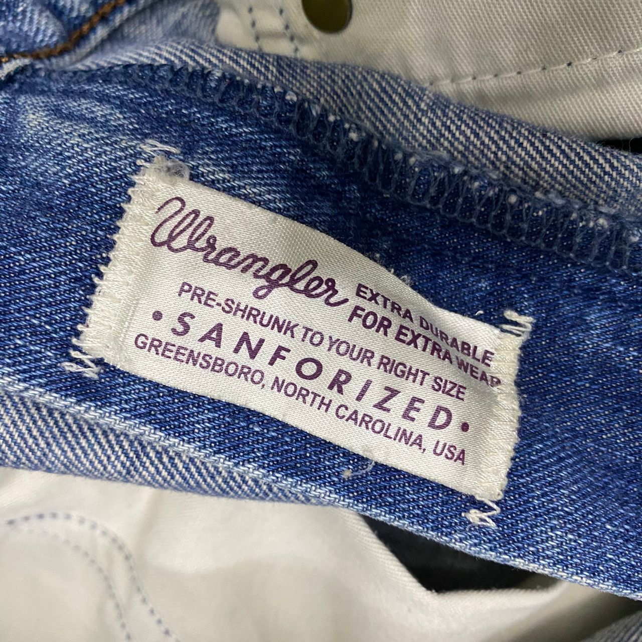 Wrangler Vintage 80s Wrangler Distressed Denim Size US 31 - 16 Thumbnail
