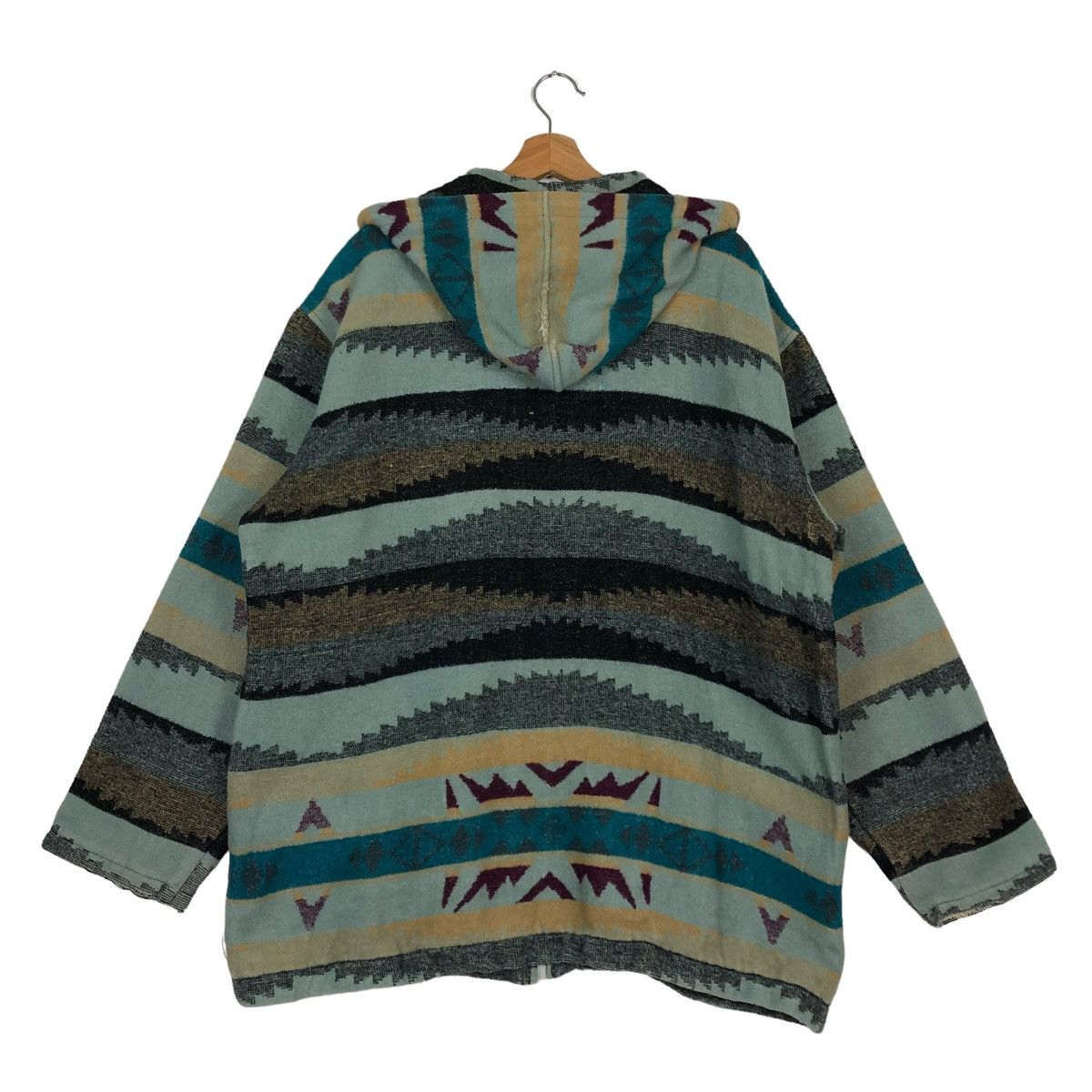 Japanese Brand 🔥90’s VINTAGE NAVAJO AZTEC DESIGN WOOL JACKET SEADDRAGON Size US L / EU 52-54 / 3 - 7 Thumbnail