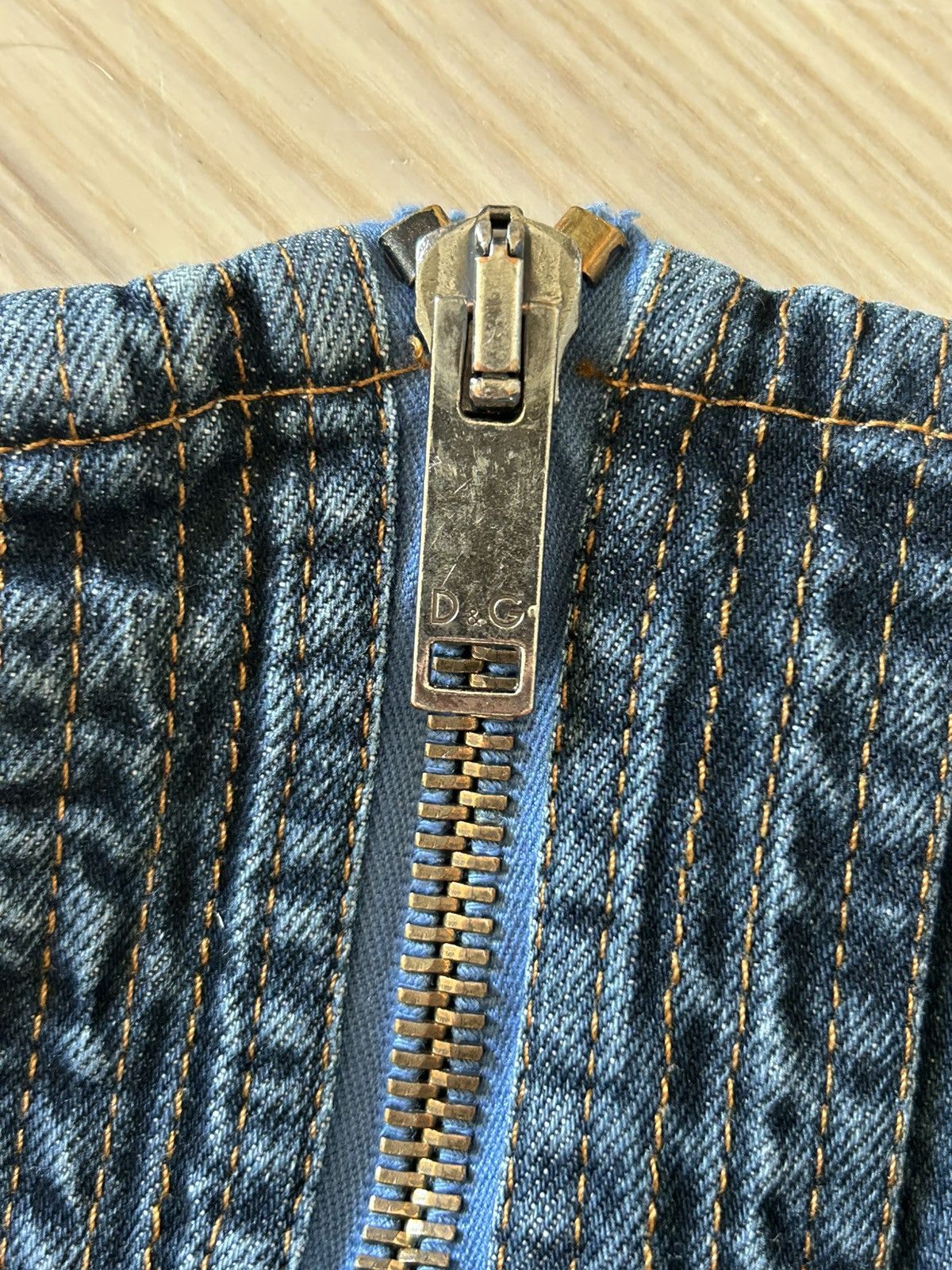 Dolce & Gabbana Dolce & Gabbana AW2004 Archive Bondage Zipper Flare Jeans Size US 33 - 8 Thumbnail