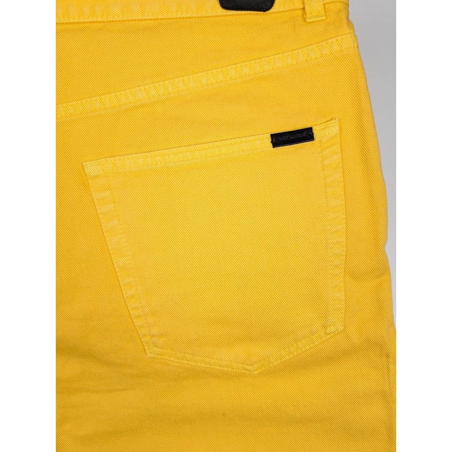 Saint Laurent Paris o1rshd1 Denim Short in Yellow Size US 34 / EU 50 - 17 Thumbnail