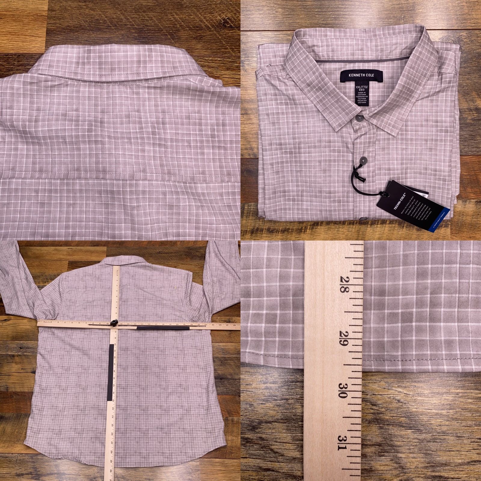 Kenneth Cole KENNETH COLE Techni Cole Shirt Mens 2XL Stretch Button Up New Size US XXL / EU 58 / 5 - 9 Thumbnail