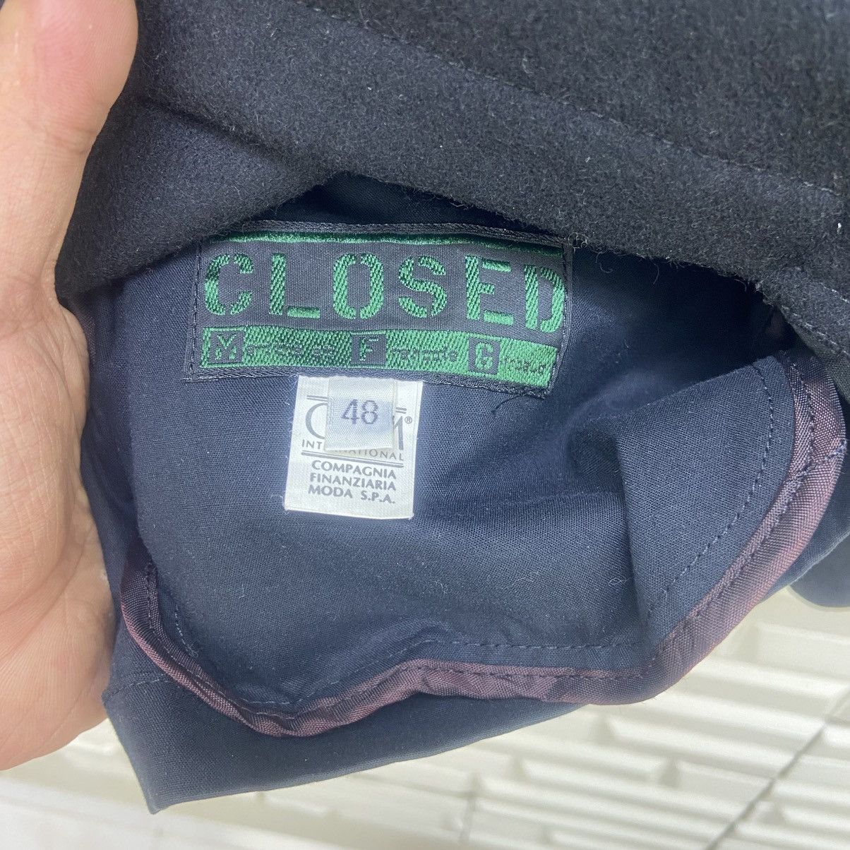 CLOSED × Marithe + Francois Girbaud Vtg Closed Marithe Francois Girbaud Wool Reversible Jacket Size US L / EU 52-54 / 3 - 22 Thumbnail
