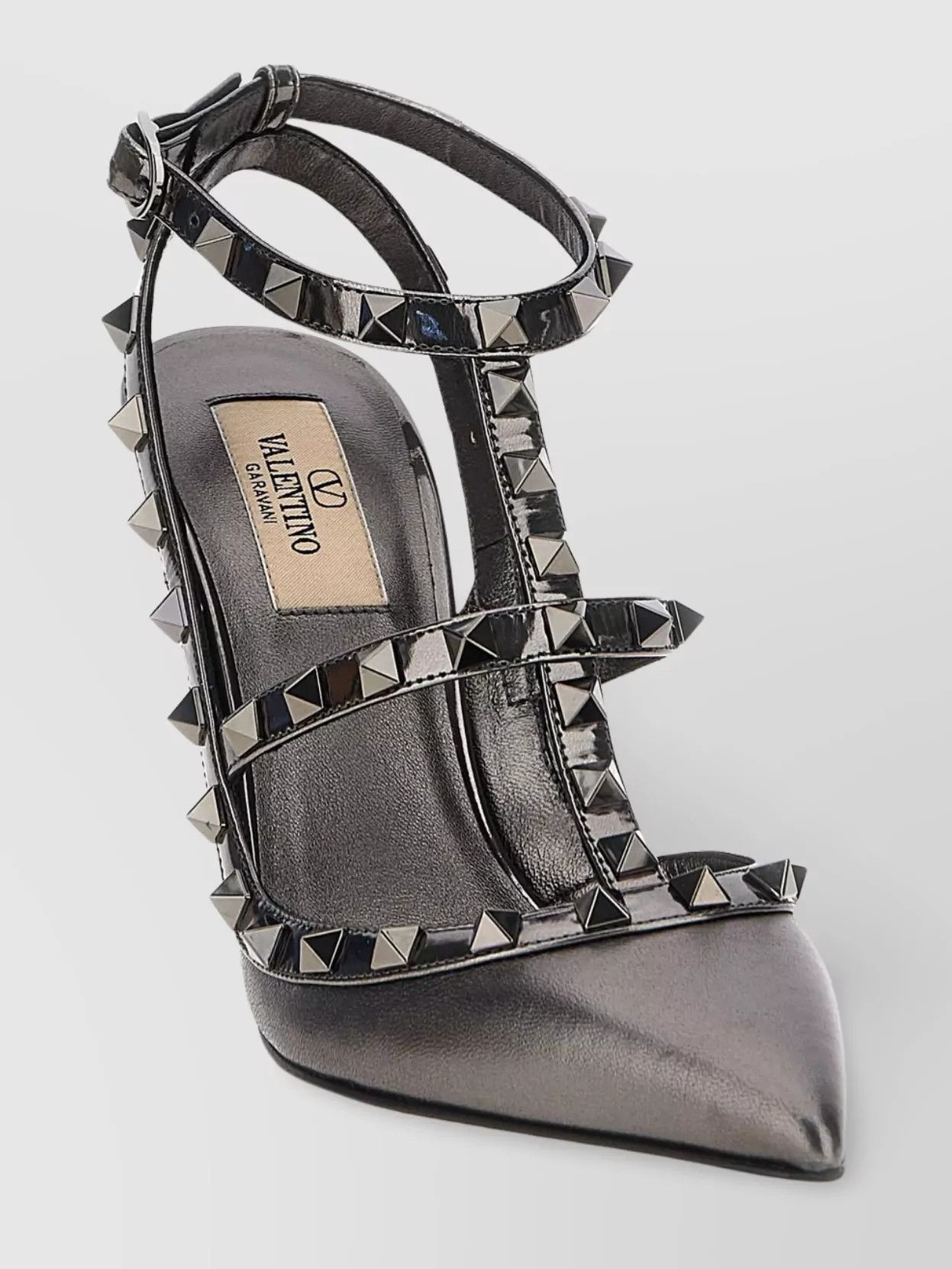 Valentino o1s22i1n0924 Rockstud Slingback in Grey Size US 9 / IT 39 - 2 Thumbnail