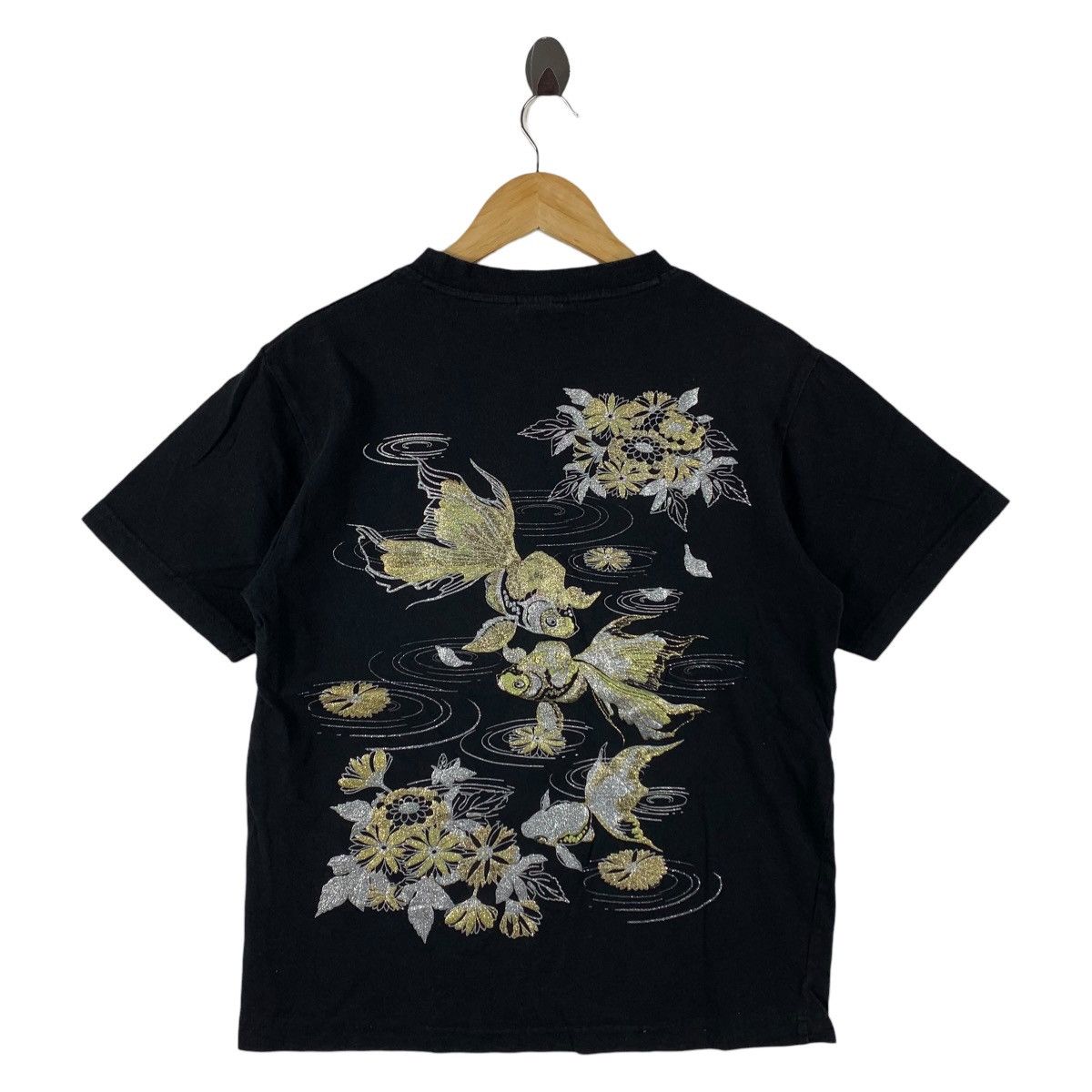 Other Vintage Japanese Traditional Goldfish Floral Graphic Tee Size US M / EU 48-50 / 2 - 1 Thumbnail