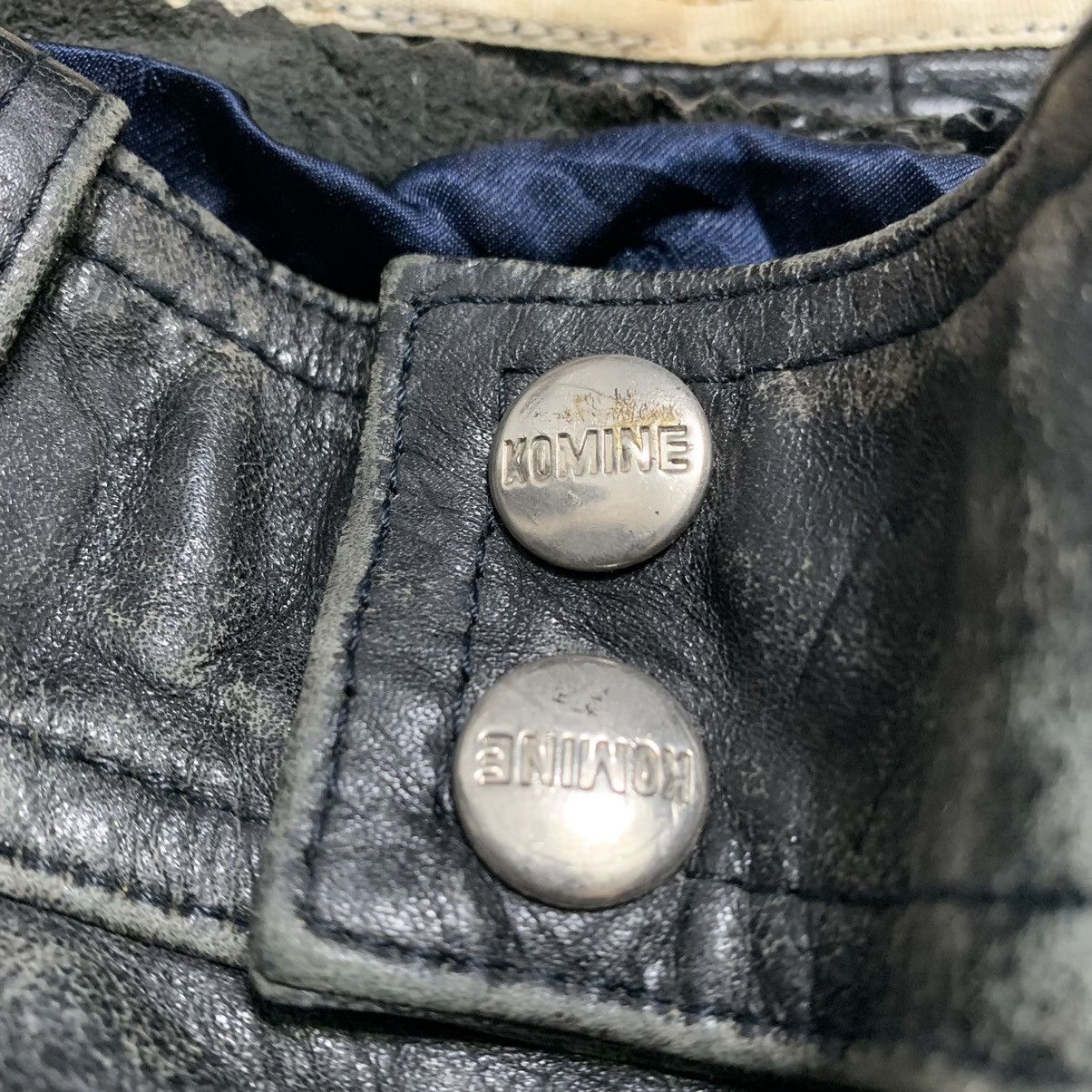 Japanese Brand Komine Motorcycle Rider Leather Pants Size US 33 - 10 Thumbnail