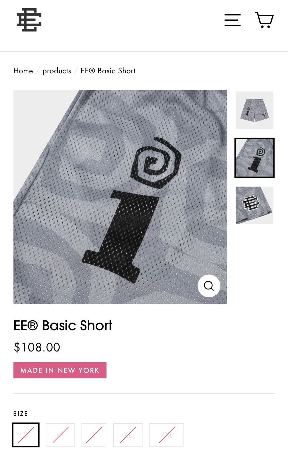 Eric Emanuel NEW Eric Emanuel x Interscope Records Basic Shorts Large Size US 34 / EU 50 - 9 Thumbnail