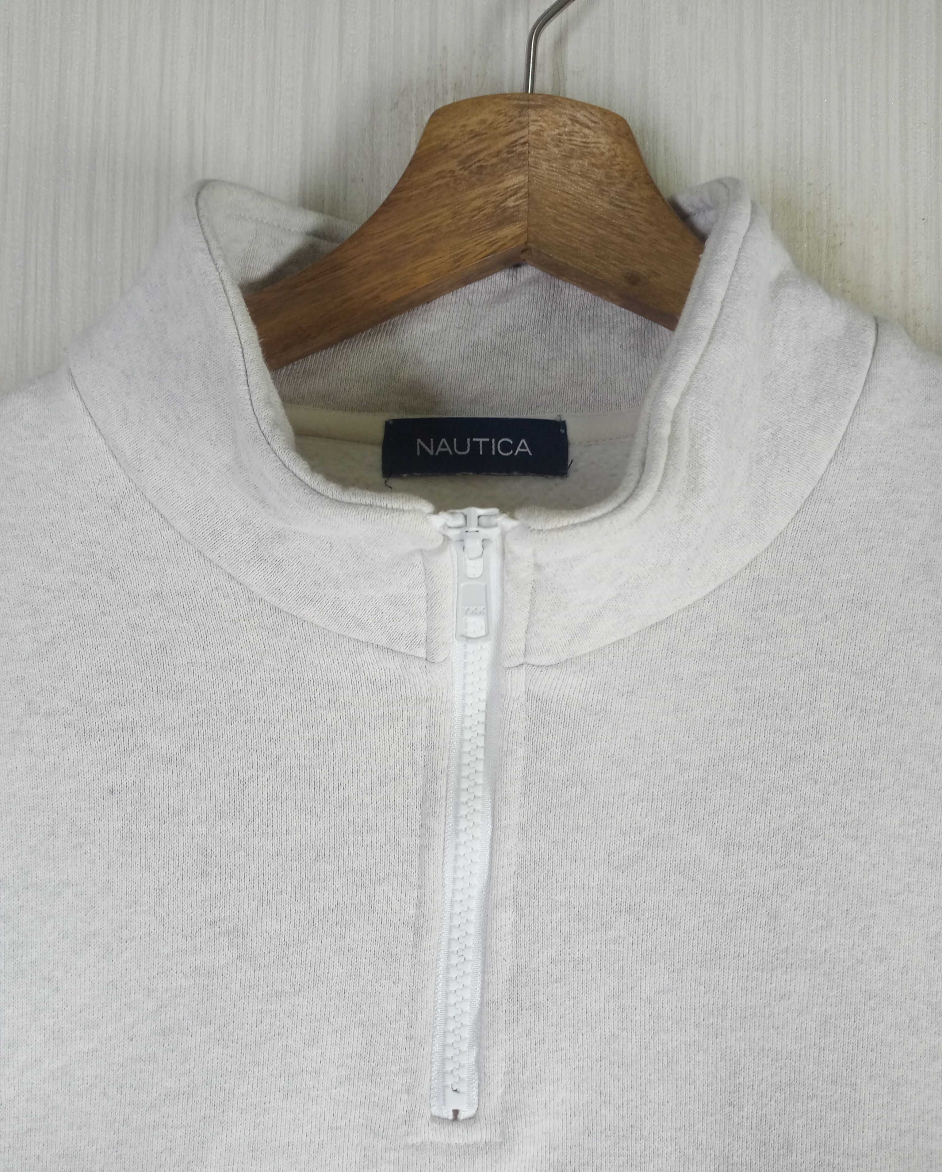 Nautica Rare Vintage Nautica Spell Out Logo Half Zipper Sweatshirt Size US M / EU 48-50 / 2 - 4 Thumbnail